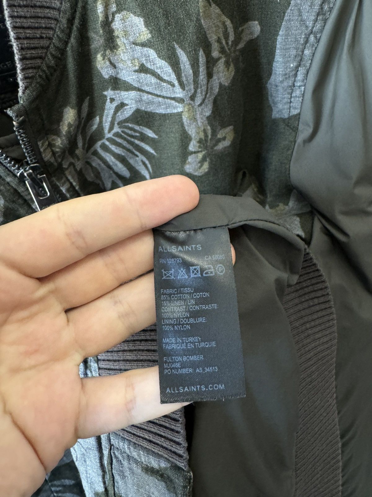 Allsaints AllSaints Fulton Bomber Jacket Japanese Cloth size L Size US L / EU 52-54 / 3 - 14 Thumbnail