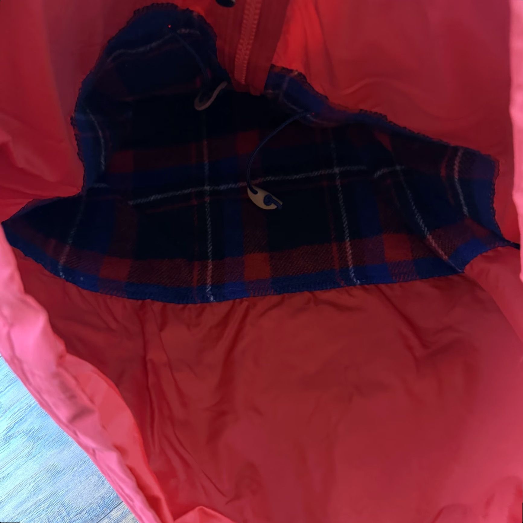 Vintage VINTAGE Woolrich Jacket Womens L Red Hooded Full Zip Pockets Wool Lined Woolrich Rain Coat Outdoor USA Red Woolrich Jacket Womens L Size L / US 10 / IT 46 - 6 Thumbnail