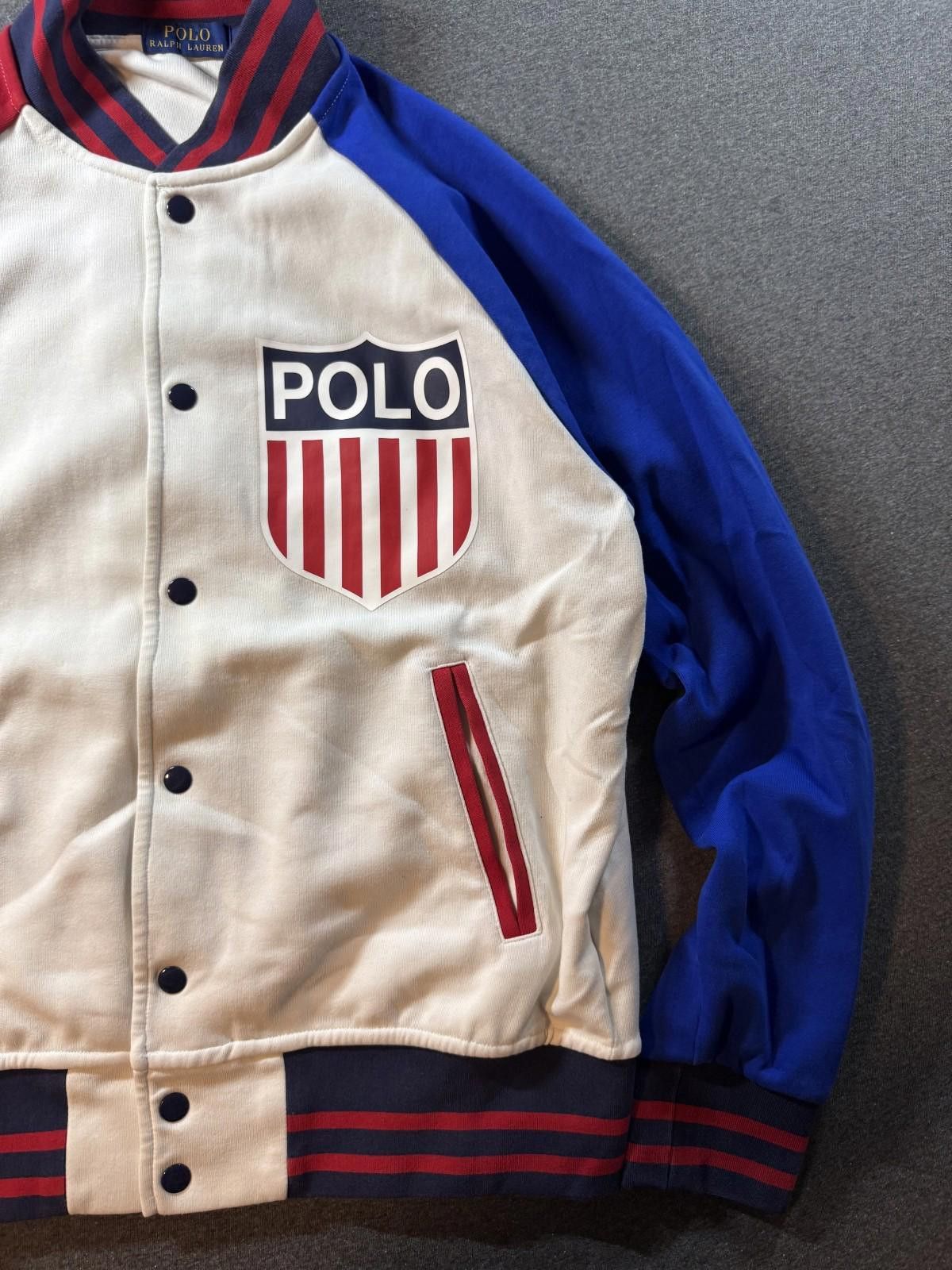 Polo Ralph Lauren Polo Ralph Lauren Shield Logo Red White Blue Jacket Size US M / EU 48-50 / 2 - 2 Thumbnail
