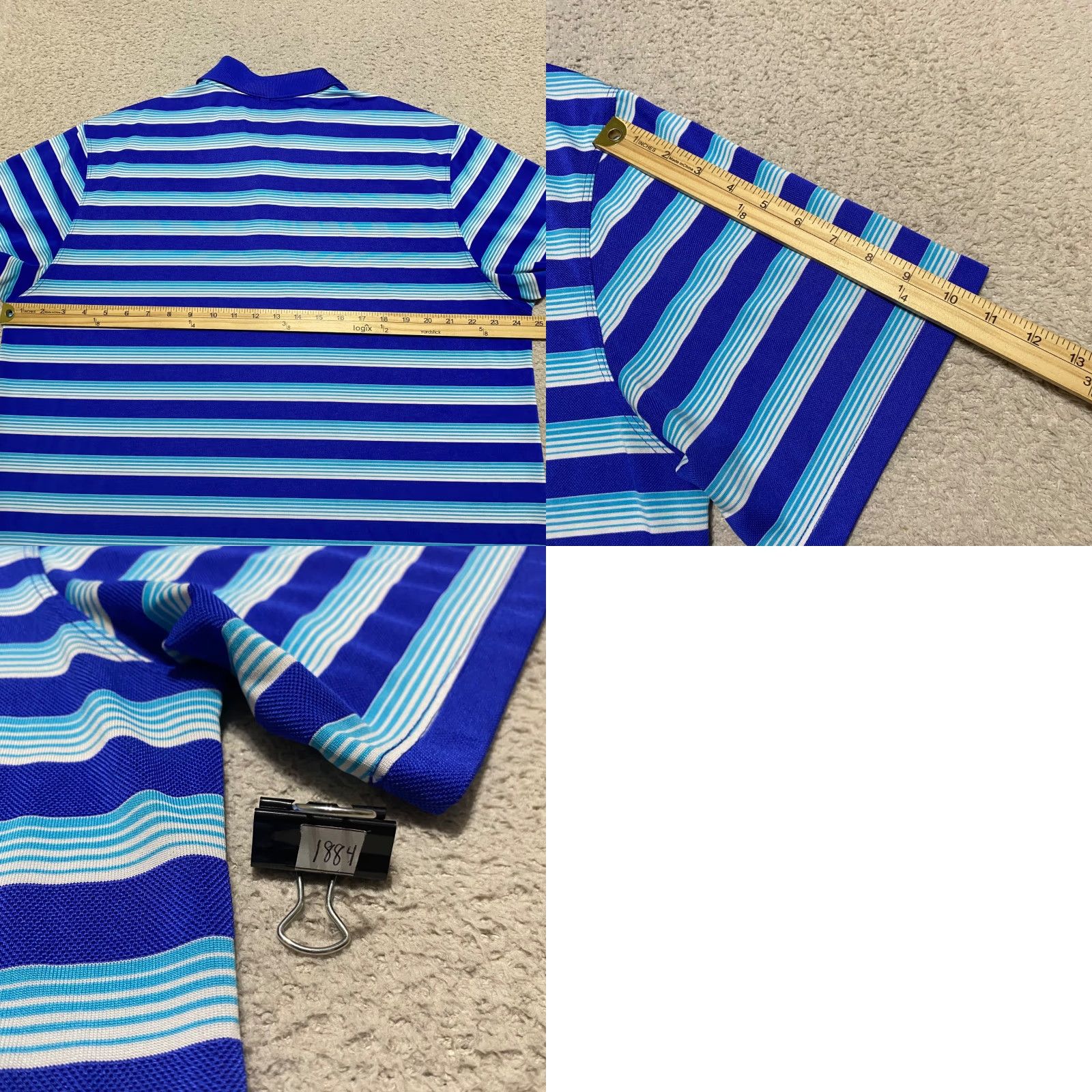 Nike Nike Golf Polo Shirt Men XL Dri-Fit Striped Blue Short Sleeve Athletic Size US XL / EU 56 / 4 - 8 Thumbnail