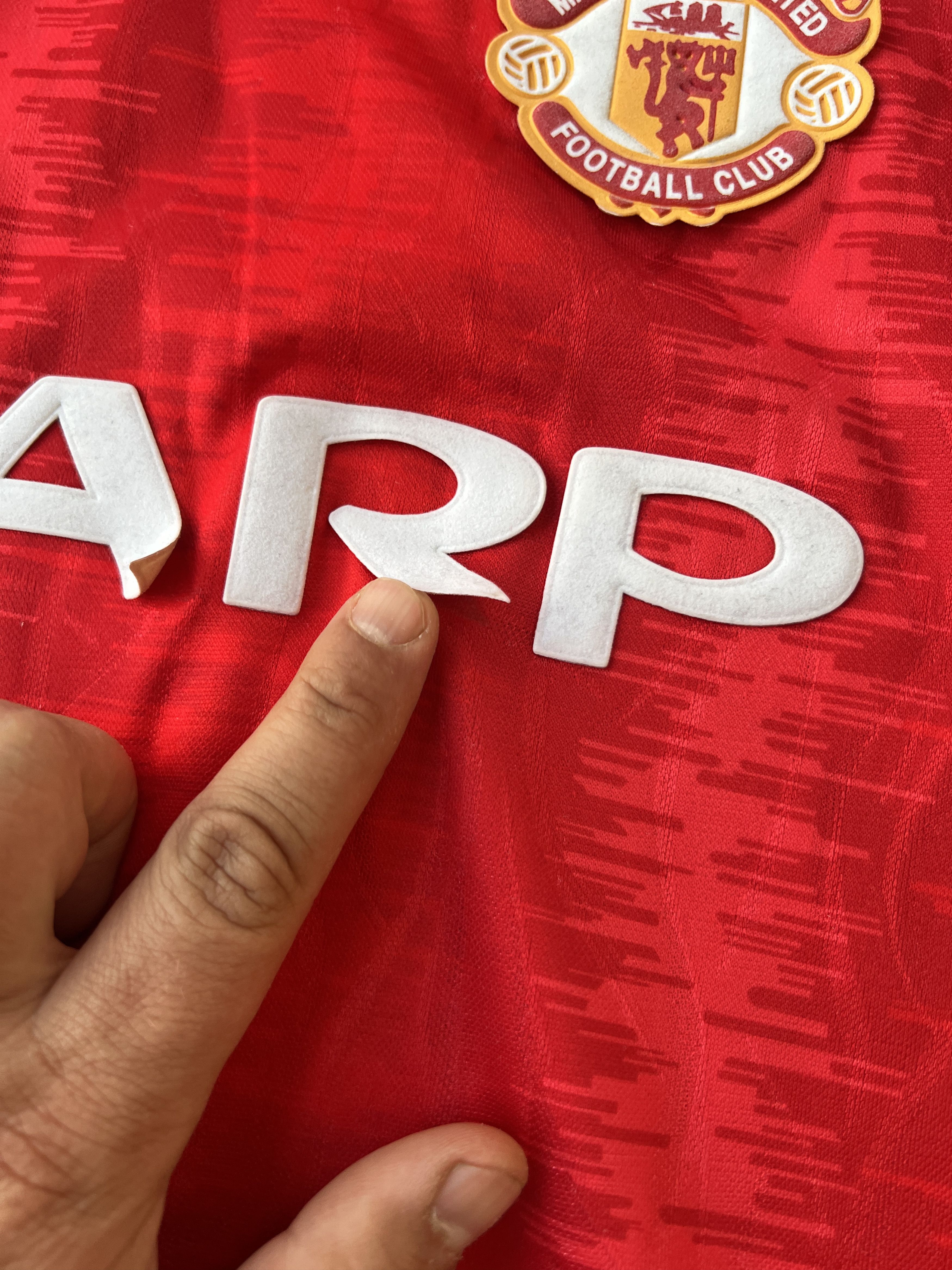 Adidas × Vintage Adidas Manchester United Sharp Vintage Jersey Size US M / EU 48-50 / 2 - 10 Thumbnail