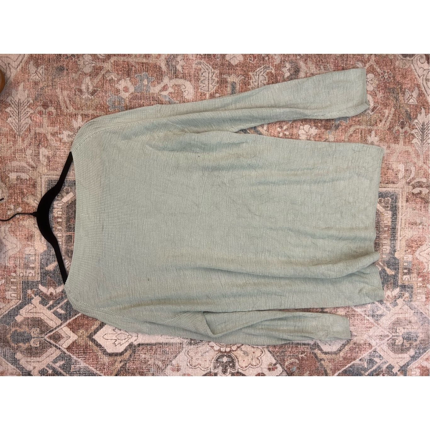 Lou & Grey Lou & Grey Sage Green Pullover Long Sleeve Sweater Nylon Ray Size L / US 10 / IT 46 - 5 Thumbnail