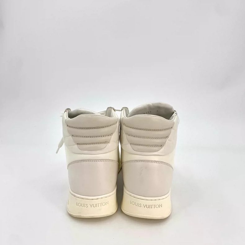Louis Vuitton Louis Vuitton White alligator leather lace-up casual high- Size US 7 / EU 40 - 4 Thumbnail