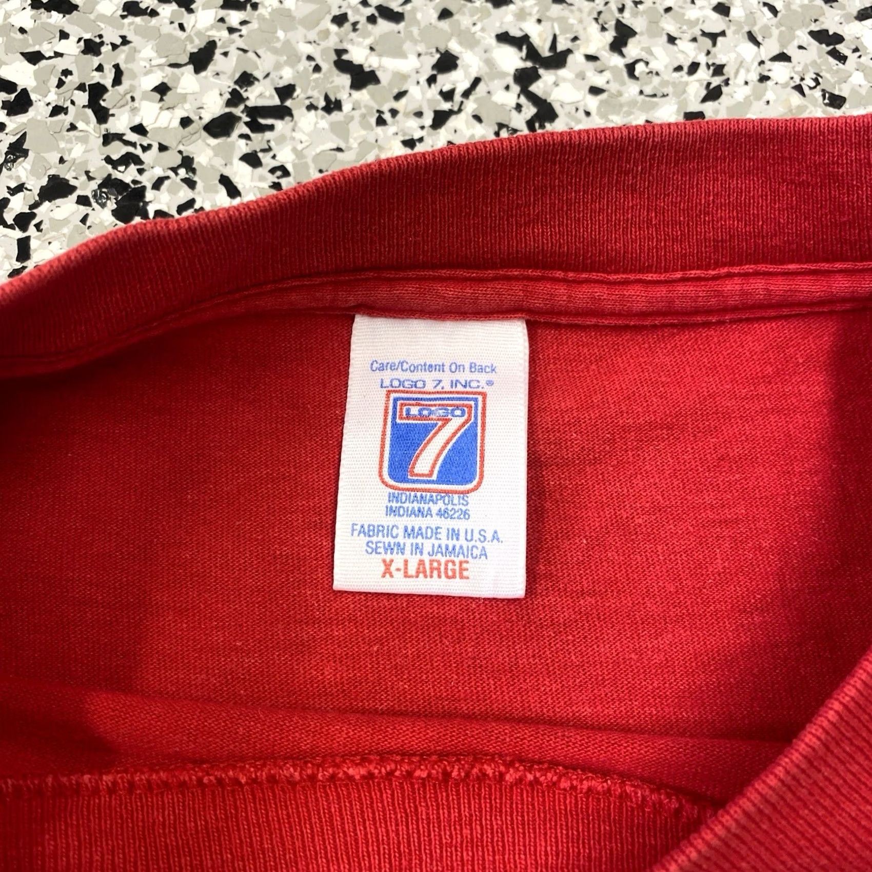 Logo 7 VINTAGE Logo 7 T-Shirt Red 90s Arizona Wildcats Basketball Short Sleeve XL Mens Graphic Print Logo 90s Size US XL / EU 56 / 4 - 3 Thumbnail
