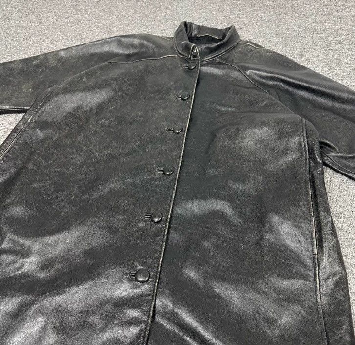 Balenciaga Balenciaga hand drawn font leather coat2410-Nextarrow Size US S / EU 44-46 / 1 - 4 Thumbnail