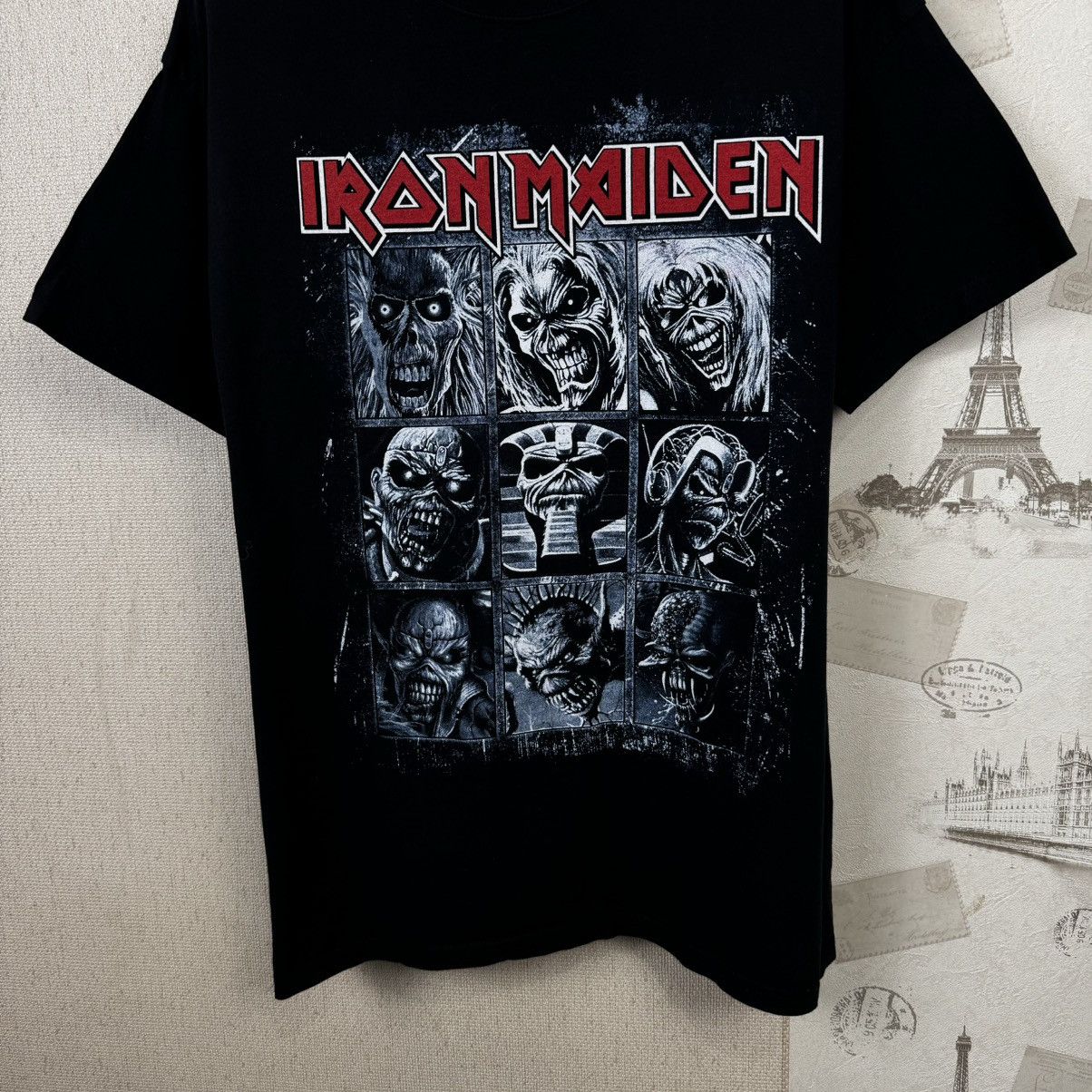 Band Tees × Vintage Vintage Iron Maiden T shirt 2015 Tour Sz XL Black Size US XL / EU 56 / 4 - 7 Thumbnail