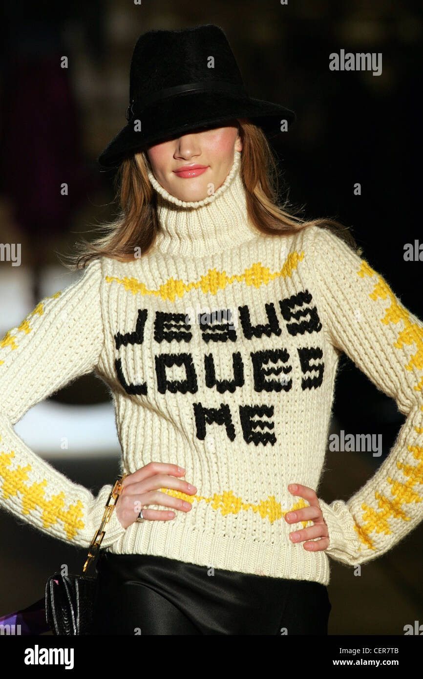 Dsquared2 Dsquared2 AW05 Jesus Loves Me Knit Wool Turtleneck sweater Size L / US 10 / IT 46 - 4 Thumbnail