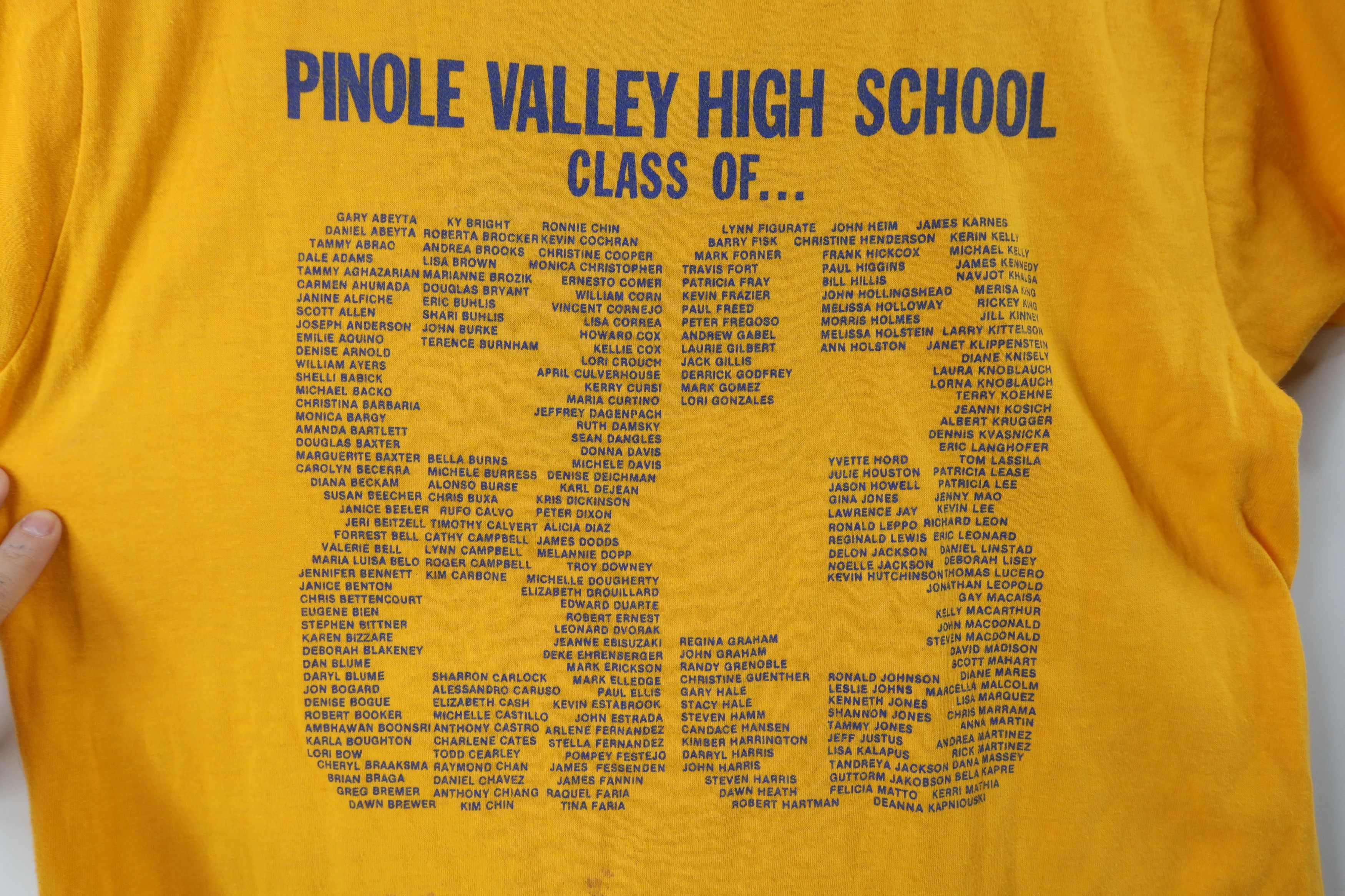 Vintage Vintage 80s Valley High School Class of 1983 T-Shirt USA Size L / US 10 / IT 46 - 4 Thumbnail