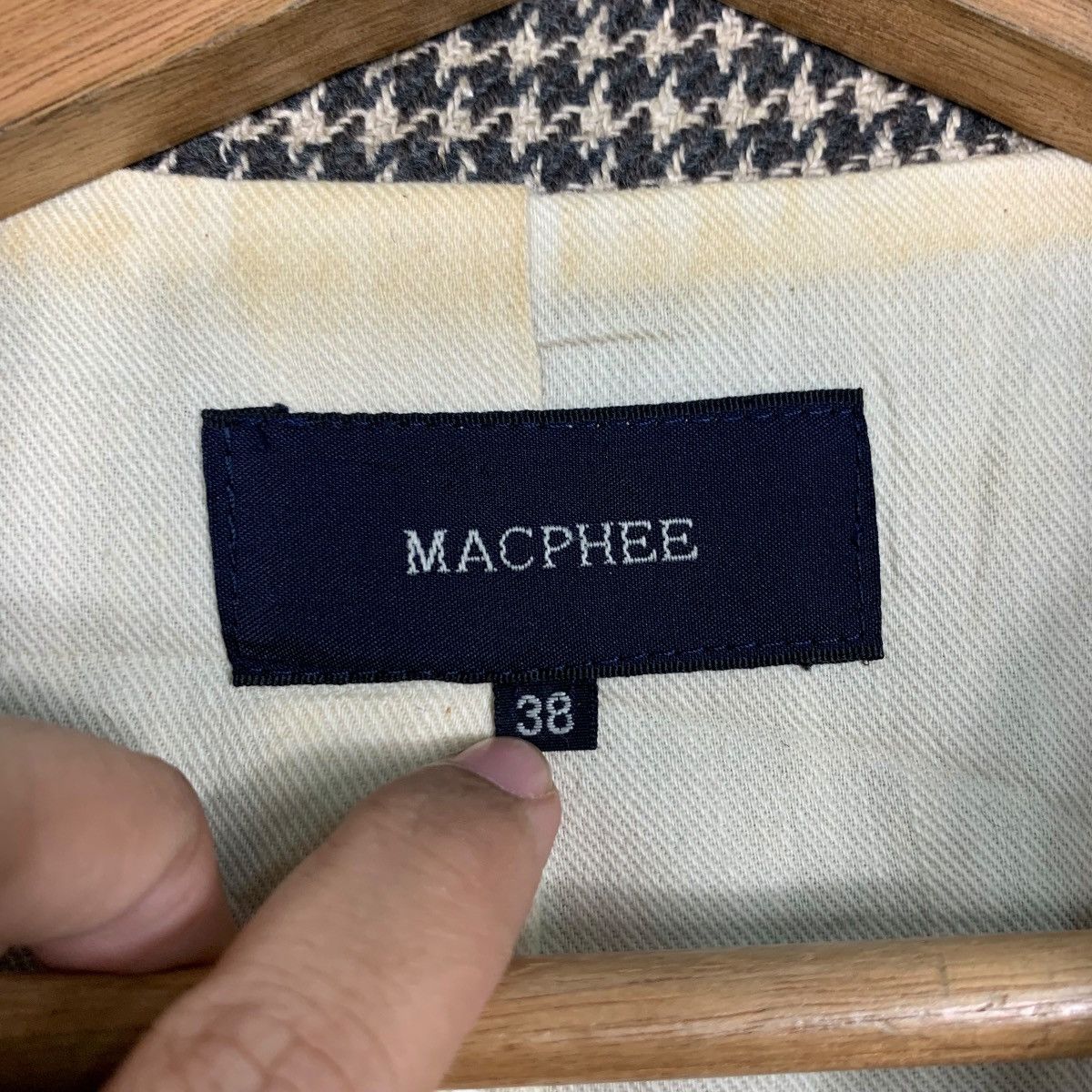 Tomorrowland MACPHEE Houndstooth Jacket #2378-C106 Size M / US 6-8 / IT 42-44 - 13 Thumbnail