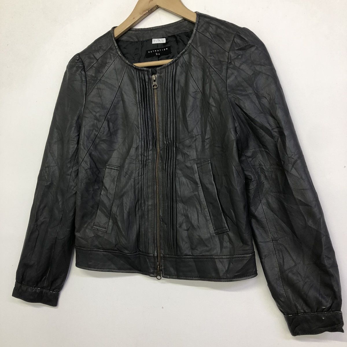 Japanese Brand Esnation Bis Lamb Leather Women Jacket Size S / US 4 / IT 40 - 5 Thumbnail