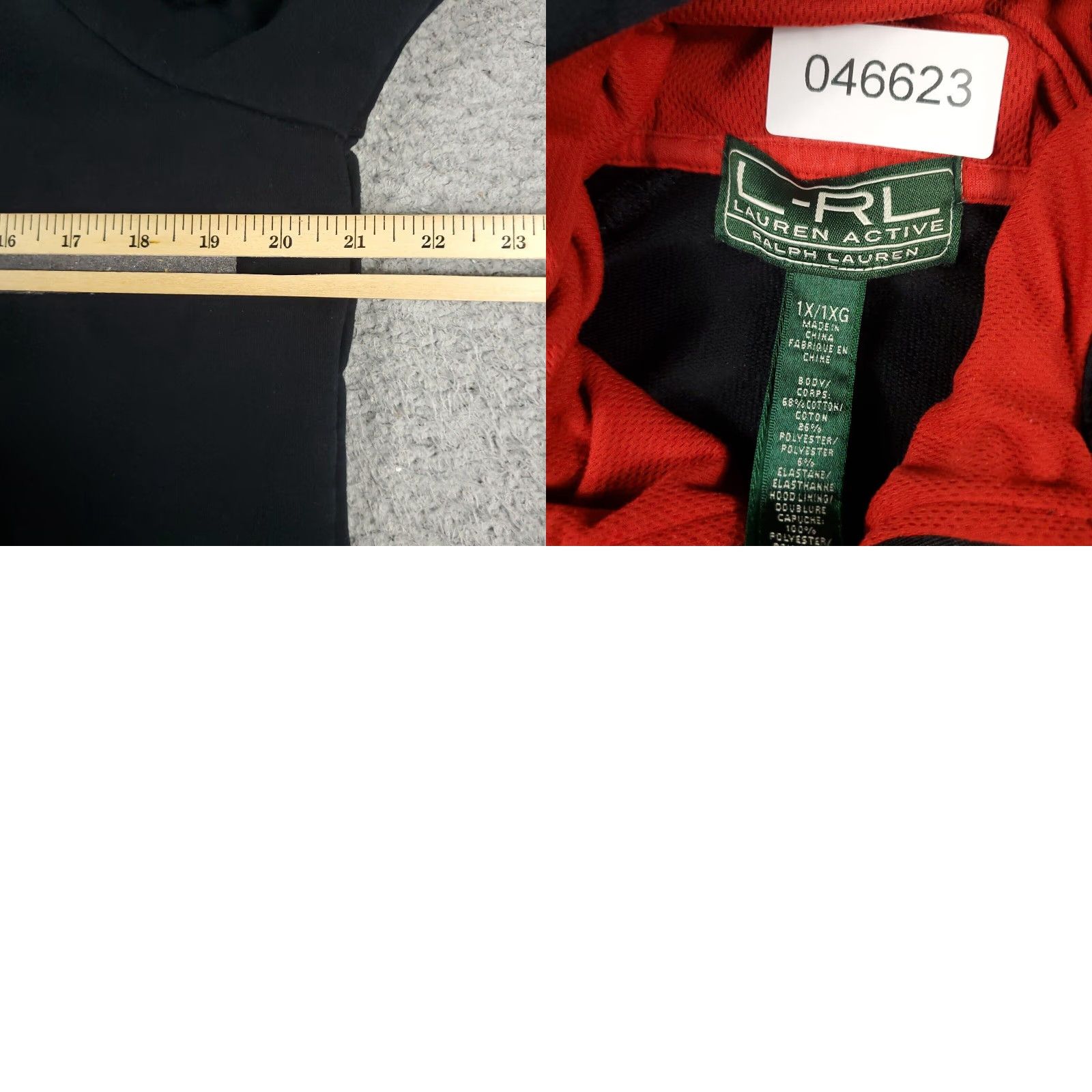 Ralph Lauren VINTAGE Ralph Lauren Sweater Hoodie Womens Full Zip Up Casual Fall Winter 1X Black Size XL / US 12-14 / IT 48-50 - 8 Thumbnail