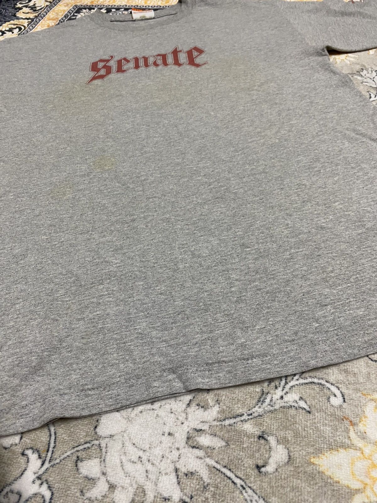 Santa Cruz Skateboards × Think Skateboards × Vintage VINTAGE SENATE SKATEBOARDS SPELLOUT 90s RARE TEE Size US M / EU 48-50 / 2 - 5 Thumbnail