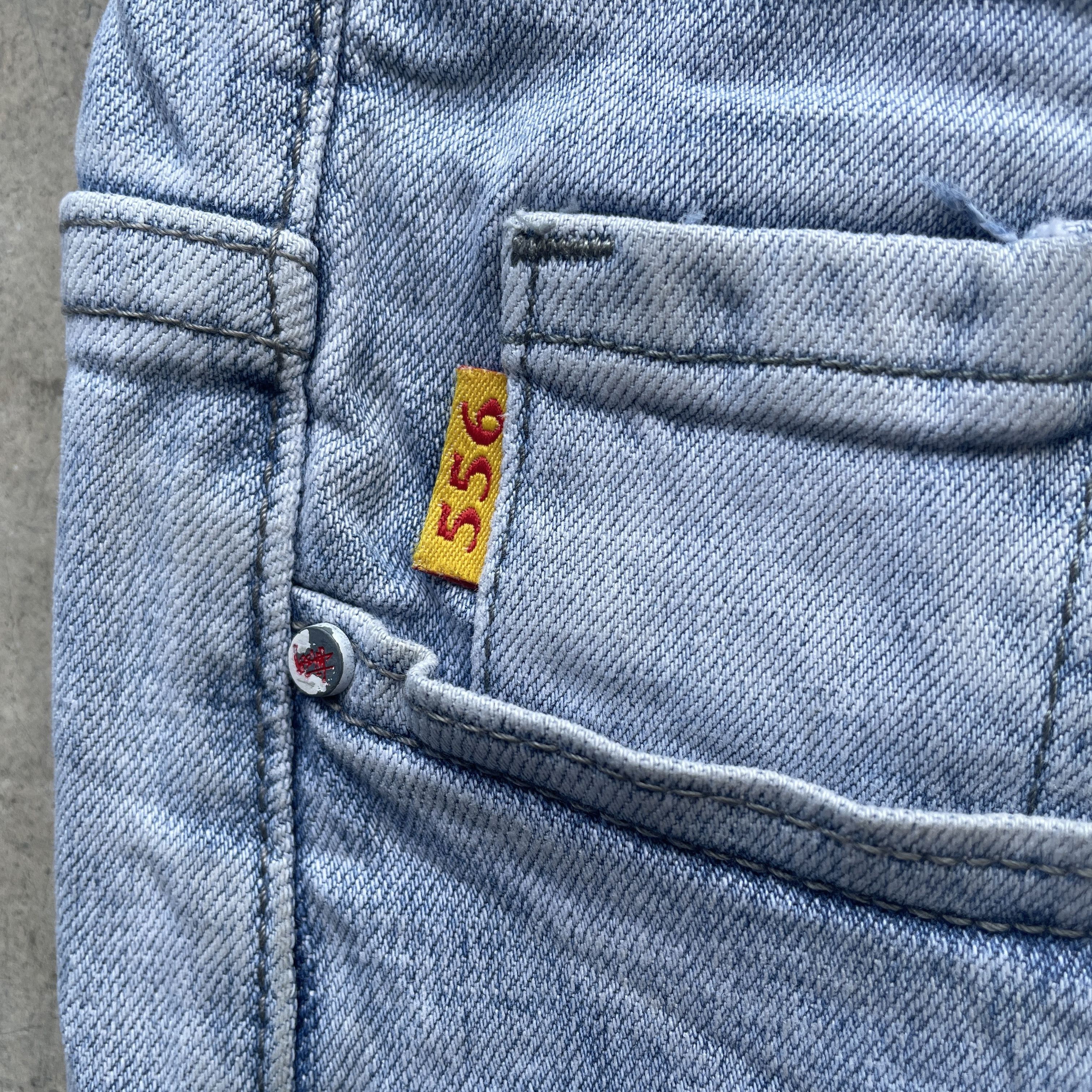 Stussy W31 STUSSY 556 FADED RIPPED JEANS DISTRESSED PANTS Size US 31 - 7 Thumbnail