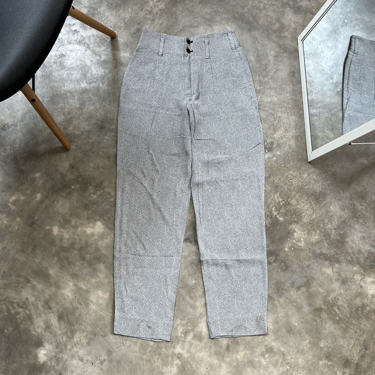 Issey Miyake Vintage Issey Miyake Micro Texture Trousers Size 30" / US 8 / IT 44 - 1 Thumbnail