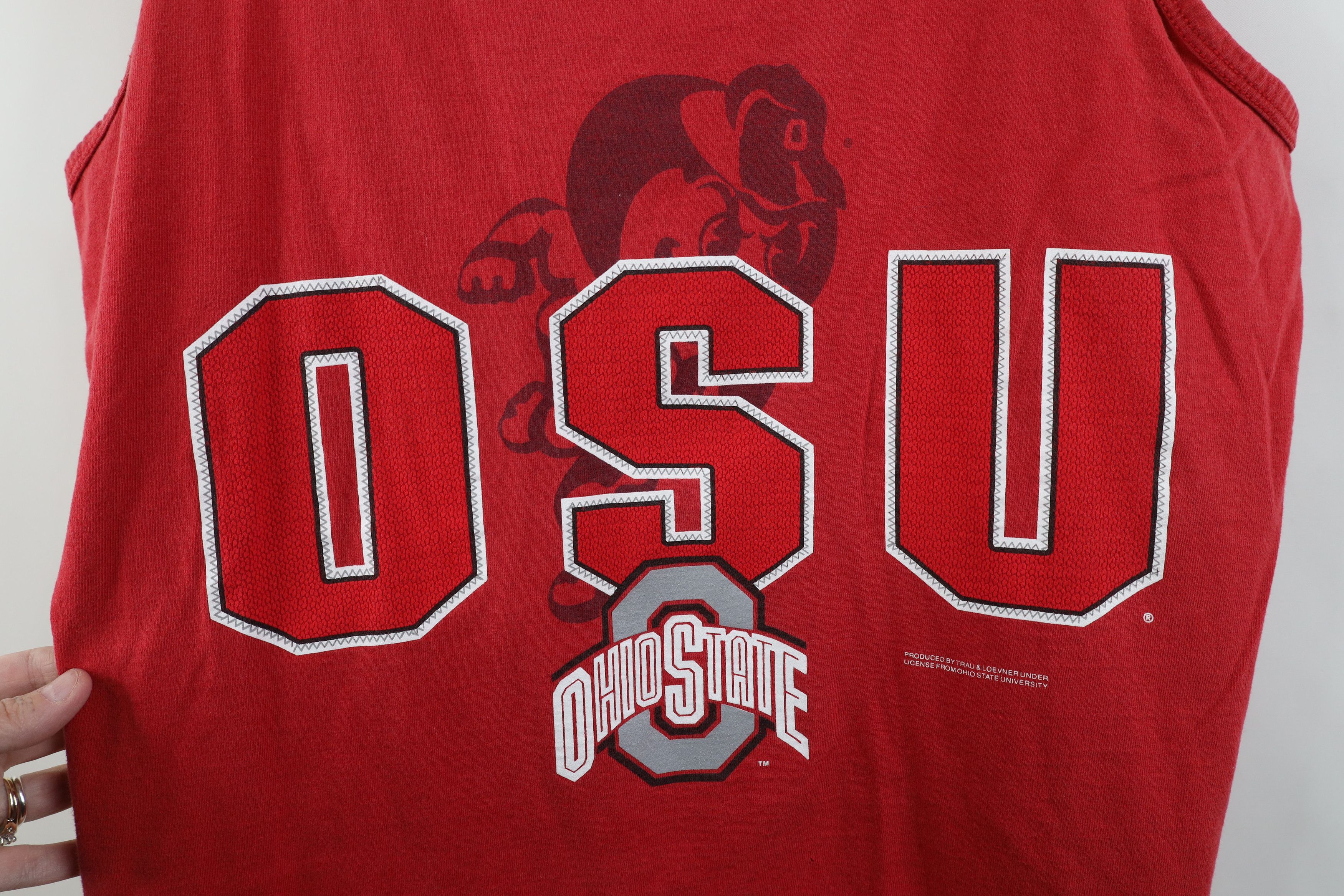 Vintage Vintage 90s Ohio State University Tank Top T-Shirt Cotton Size US L / EU 52-54 / 3 - 4 Thumbnail