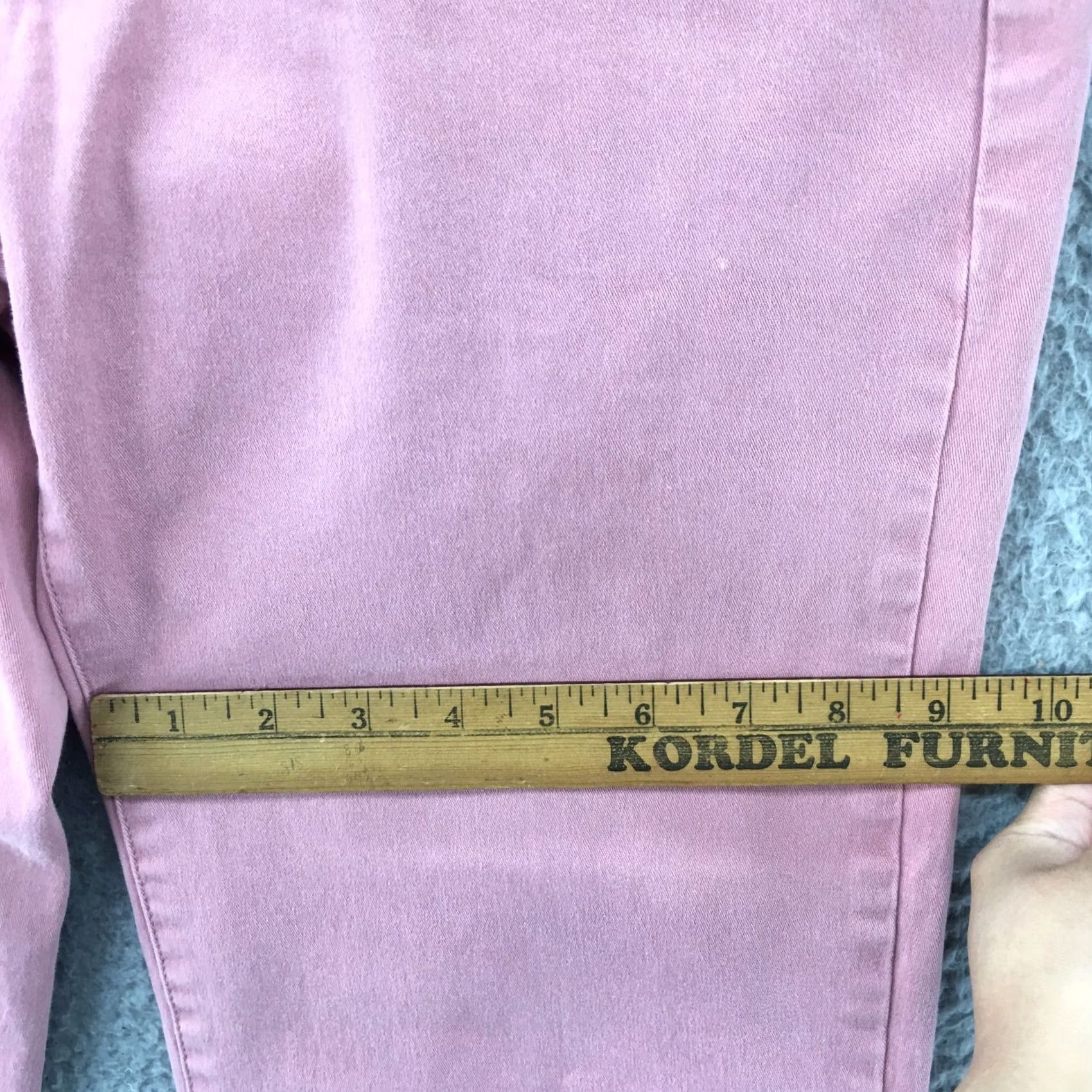 AG Jeans Jag Jeans Skinny Jeans Womens 4 Pink Cotton Blend Mid Rise Zip Fly 5-Pockets Size 27" / US 4 / IT 40 - 6 Thumbnail