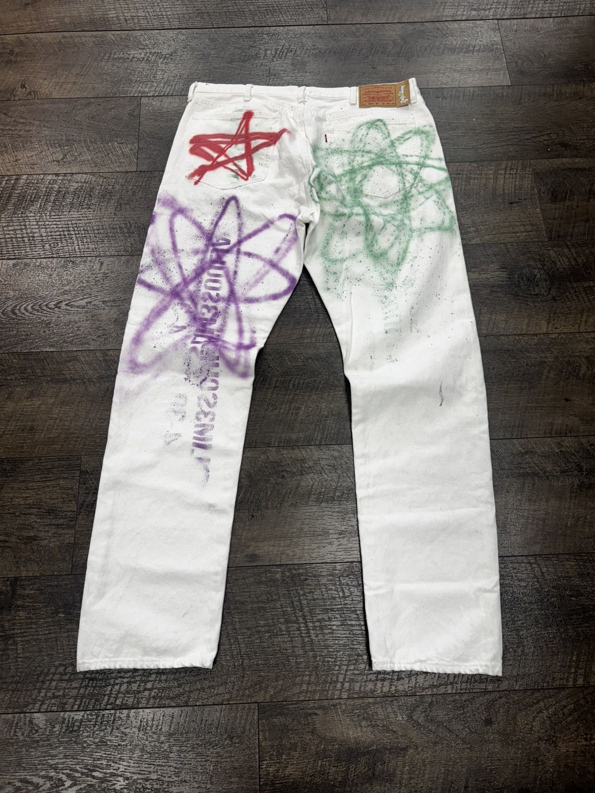DENIM TEARS × Levi's 1/1 Soulja Spirits Denim Tears 501s Size US 40 / EU 56 - 2 Thumbnail