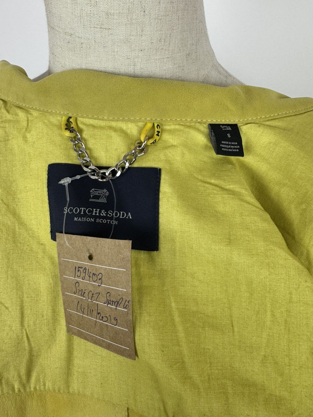 Scotch & Soda Scotch Soda Suede Overshirt Yellow Leather Jacket Womens Size S / US 4 / IT 40 - 13 Thumbnail