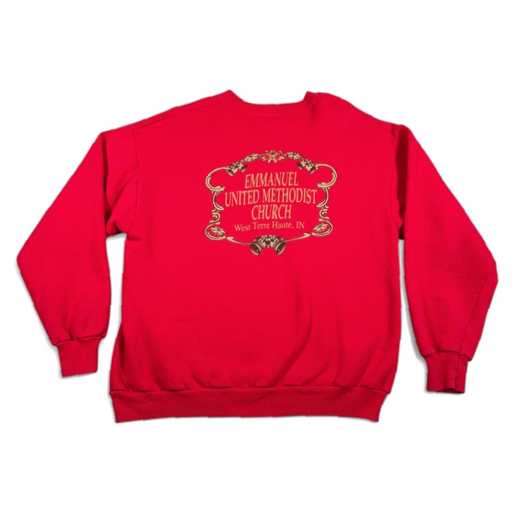 Lee VINTAGE Lee Red Sweater Adult LARGE Christmas 90s Sweatshirt Crew Neck Christmas Size US L / EU 52-54 / 3 - 2 Thumbnail