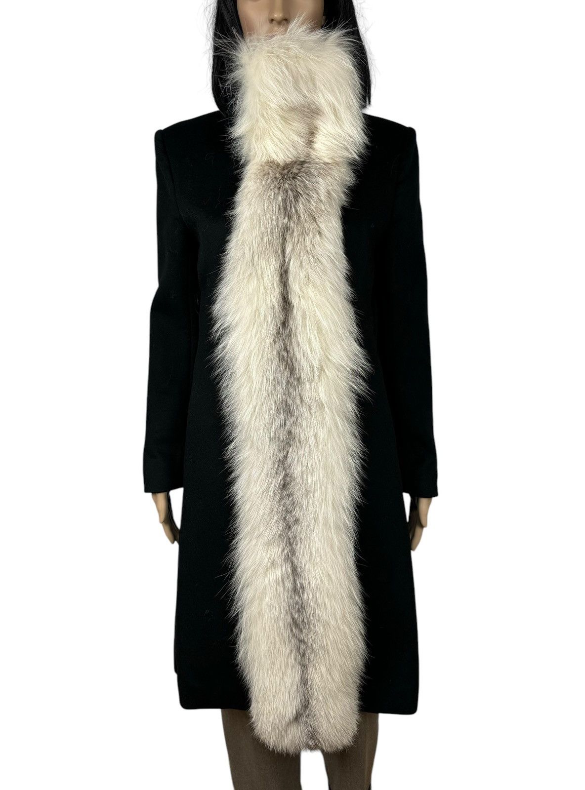 Sportmax Sportmax Defile Wool Coat Finland Fox Fur Trim size US2 IT36 Size XS / US 0-2 / IT 36-38 - 3 Thumbnail