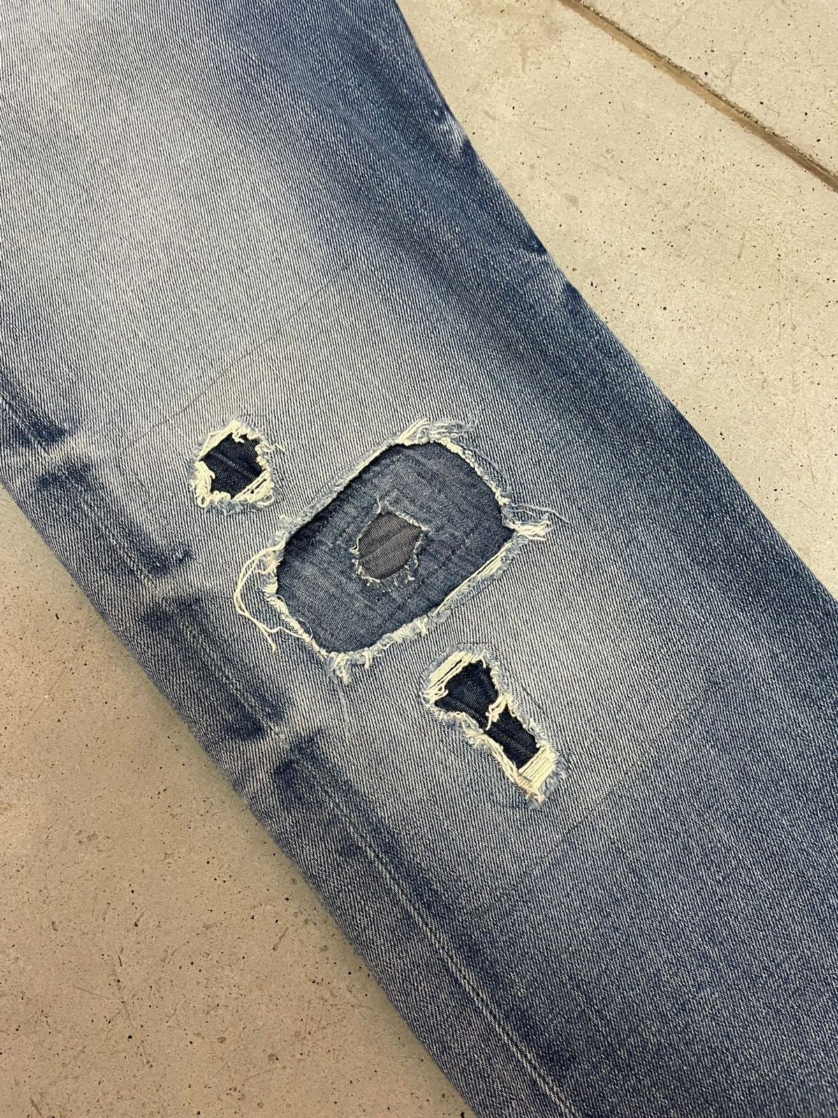 Diesel Vintage Diesel Distressed Patchwork Buster Jeans Size US 31 - 6 Thumbnail