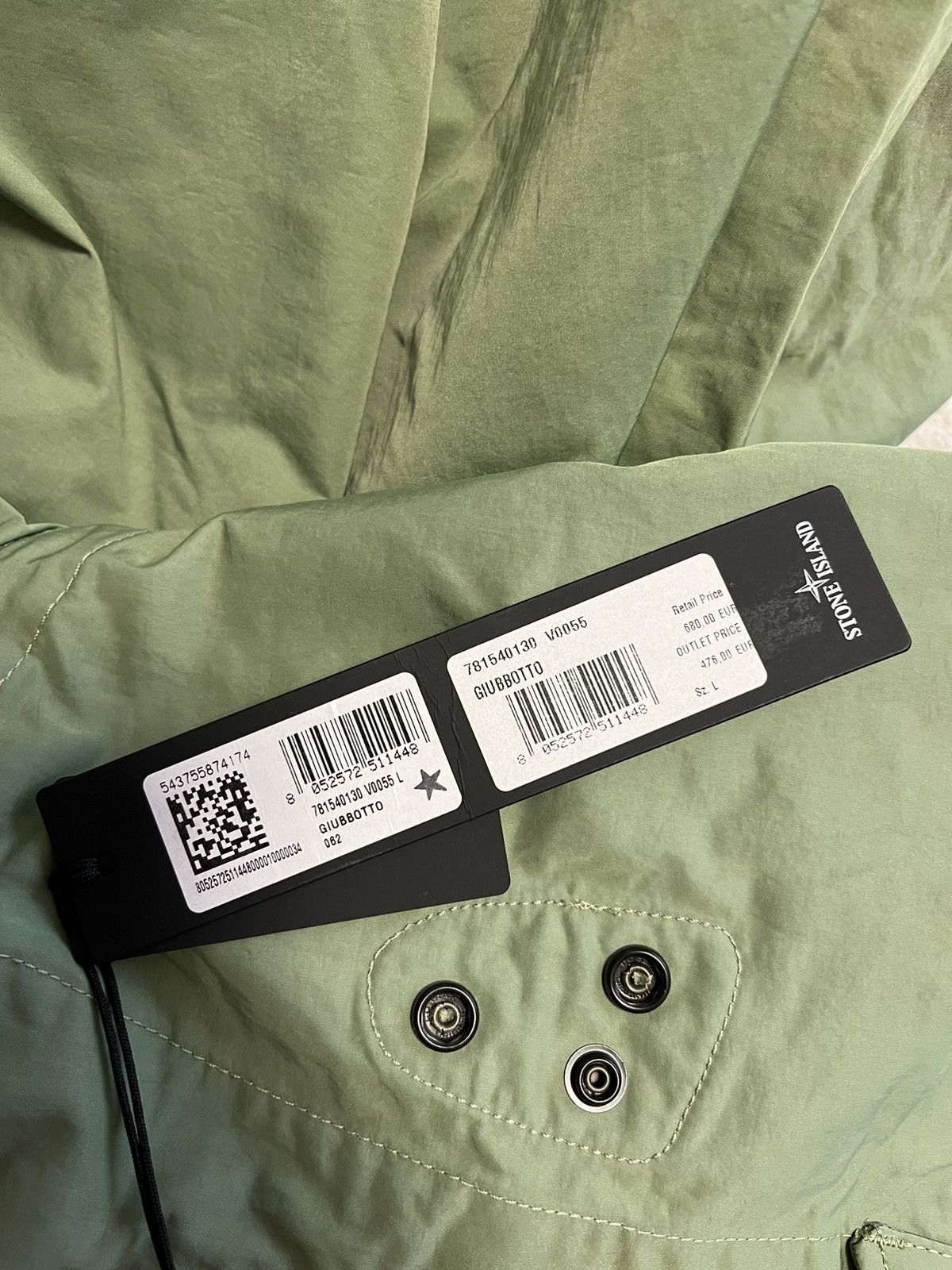 Stone Island Stone Island Hyper Dense Nylon Raso light jacket Size US L / EU 52-54 / 3 - 5 Thumbnail