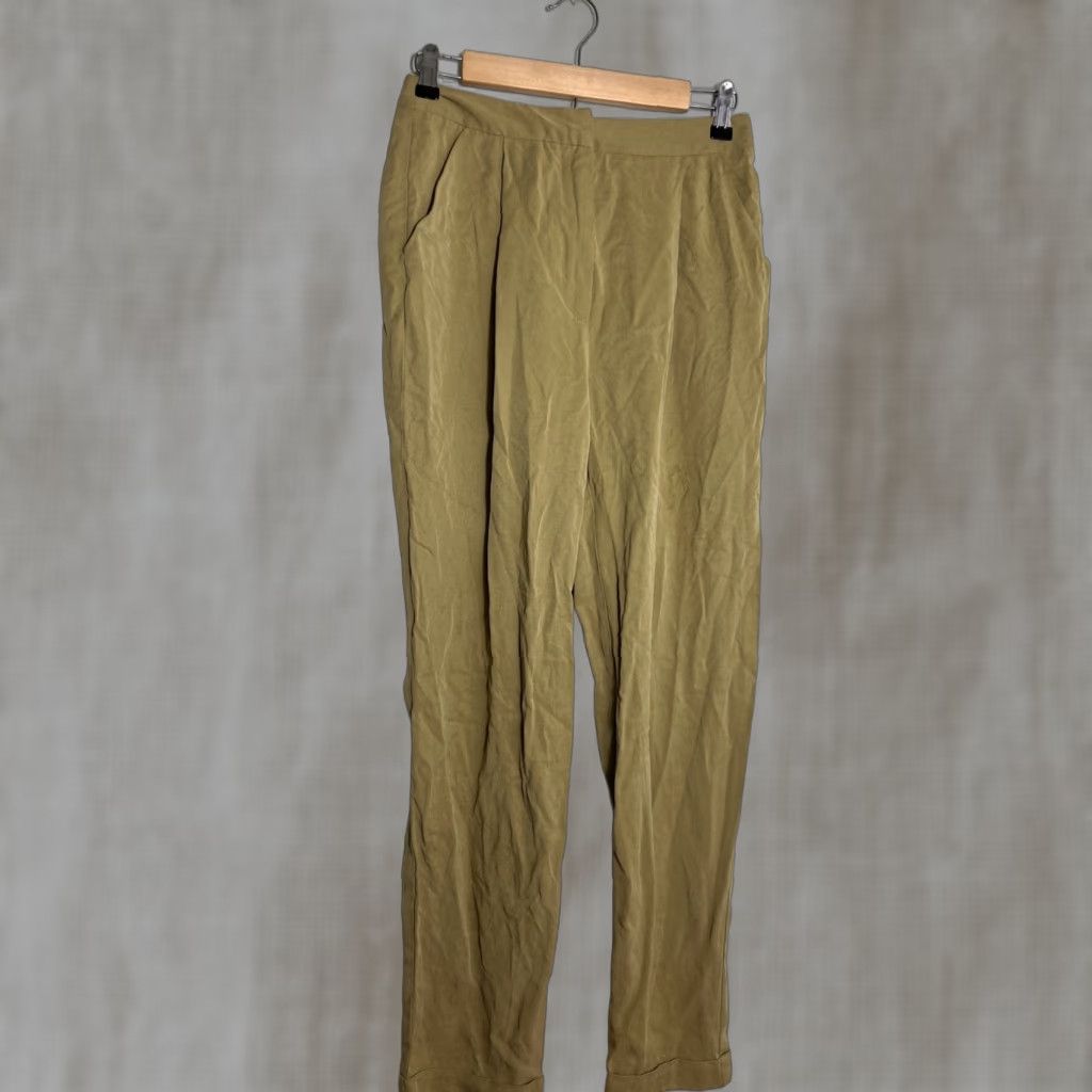 Anthropologie VINTAGE Anthropologie Seen Worn Kept Womens Barrel Leg Pants 4 Mustard Yellow High Rise сю Size 27" / US 4 / IT 40 - 1 Thumbnail