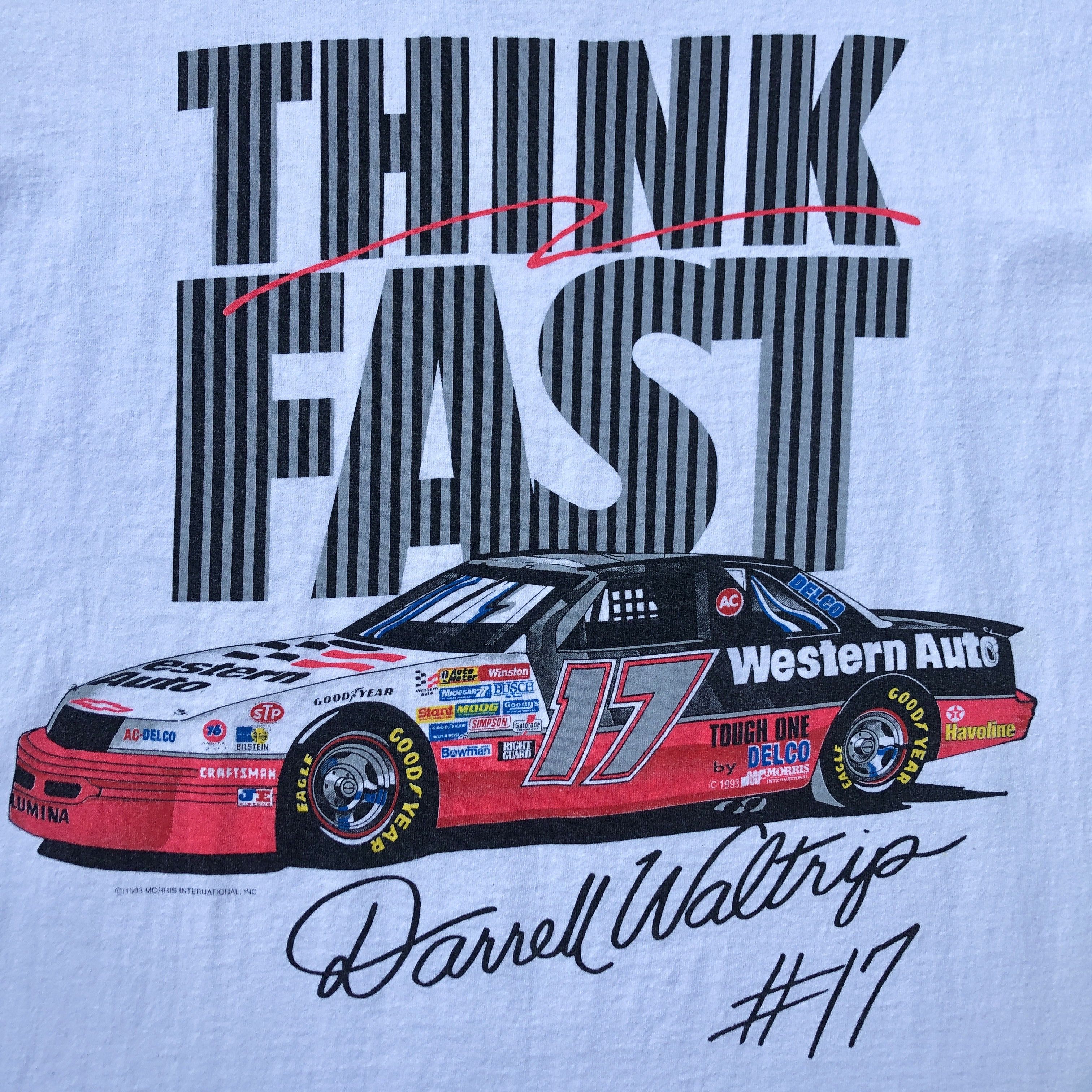NASCAR Darrell Waltrip NASCAR white cotton t-shirt Size US XL / EU 56 / 4 - 3 Thumbnail