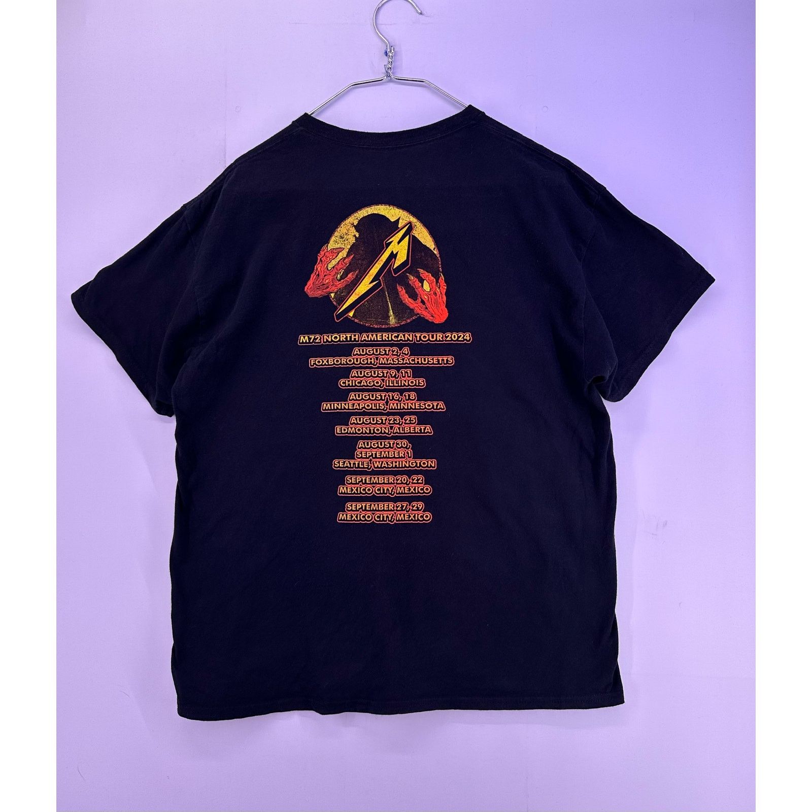 Metallica 2024 Metallica NorthAmerican M72 Tour Jump Fire Concert SZ L Size US XL / EU 56 / 4 - 8 Thumbnail