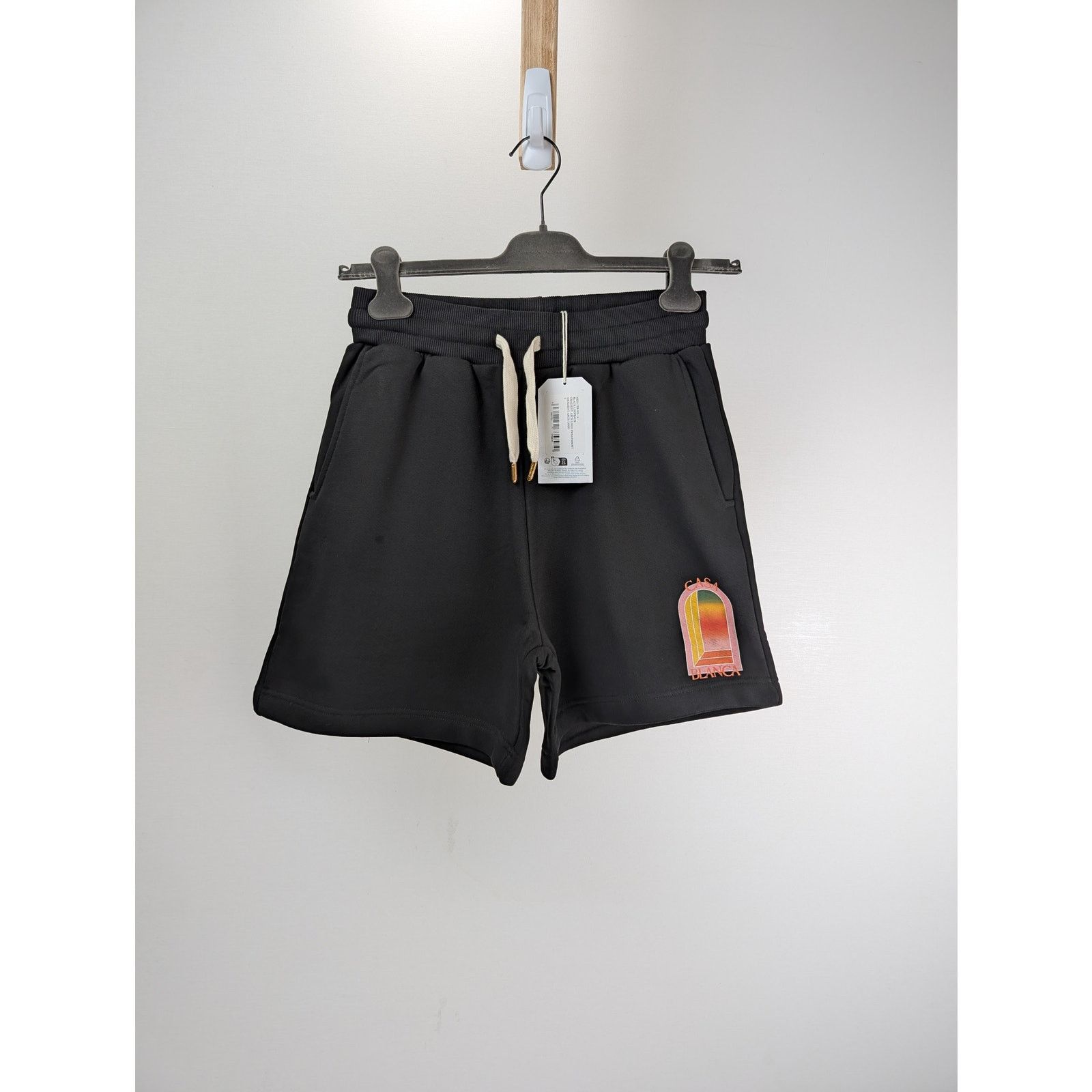 Casablanca o1rshd1 Gradient Arch Logo Sweatshort in Black Size US 30 / EU 46 - 1 Thumbnail