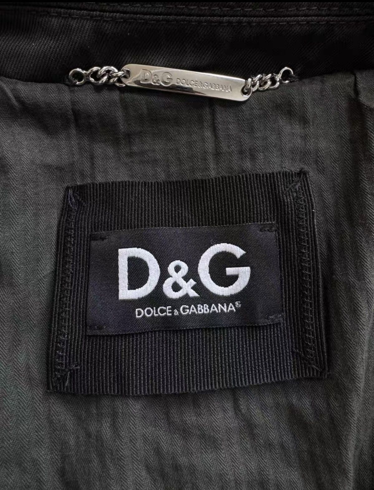 Dolce & Gabbana DOLCE & GABBANA Distressed & Oil-Stain Jacket Size US S / EU 44-46 / 1 - 3 Thumbnail