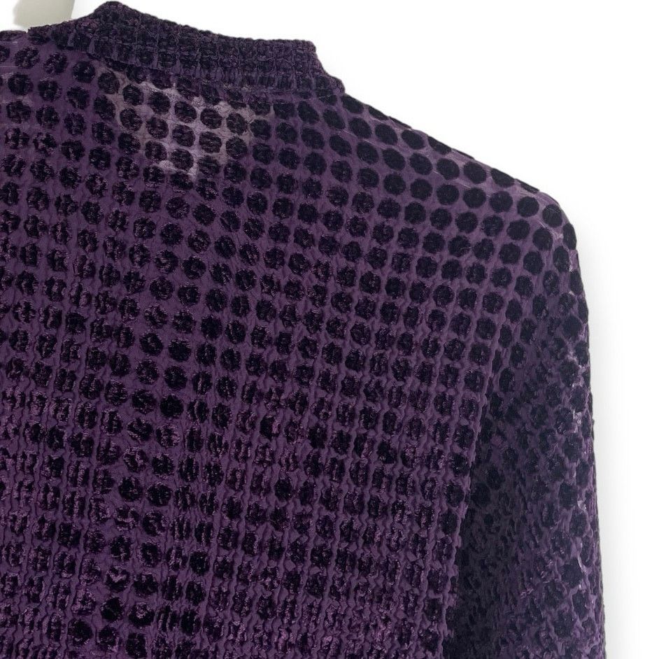 Coldwater Creek Coldwater Creek Vtg. Purple Sheer Polka Dot Button Down Size M / US 6-8 / IT 42-44 - 7 Thumbnail