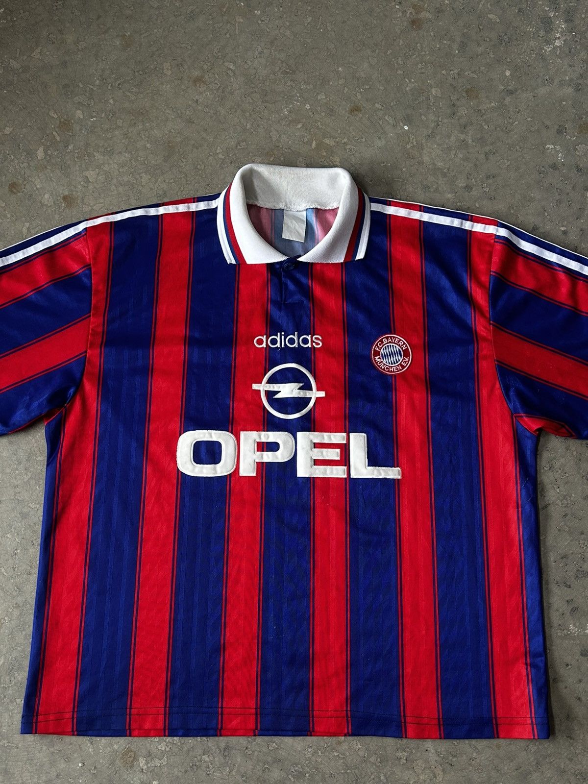 Adidas Adidas Bayern München Opel Vintage Soccer Jersey 1995/96 Size US L / EU 52-54 / 3 - 2 Thumbnail