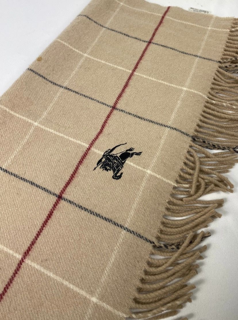 Burberry Burberry Nova Check Wool Scarf Size ONE SIZE - 2 Thumbnail