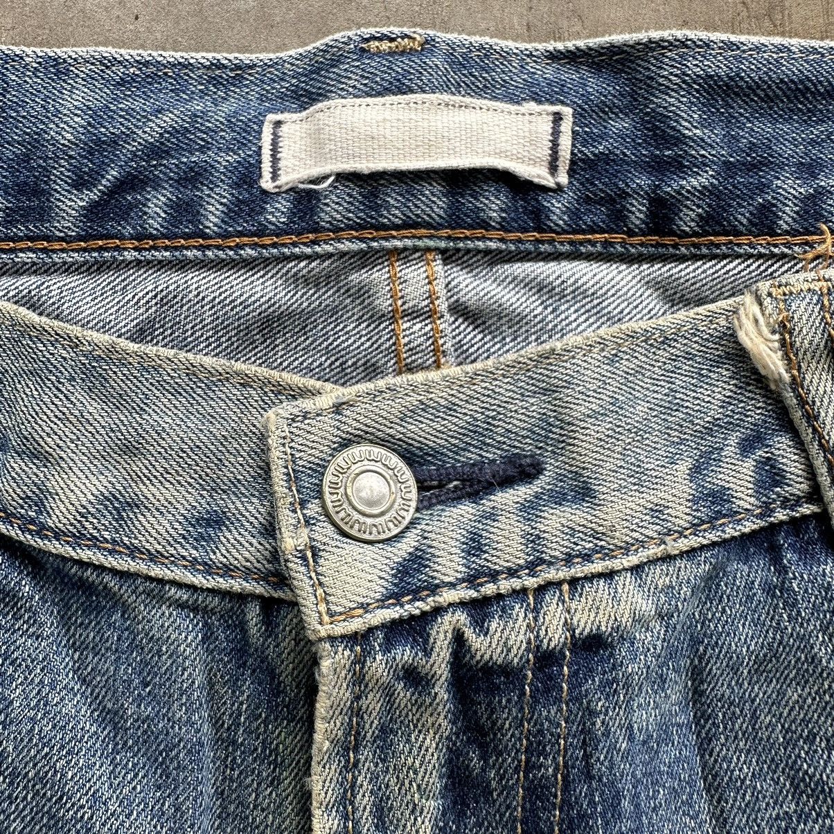 Japanese Brand Vintage Japanese Distressed Faded Denim Jean Pant W38 Size US 38 / EU 54 - 6 Thumbnail