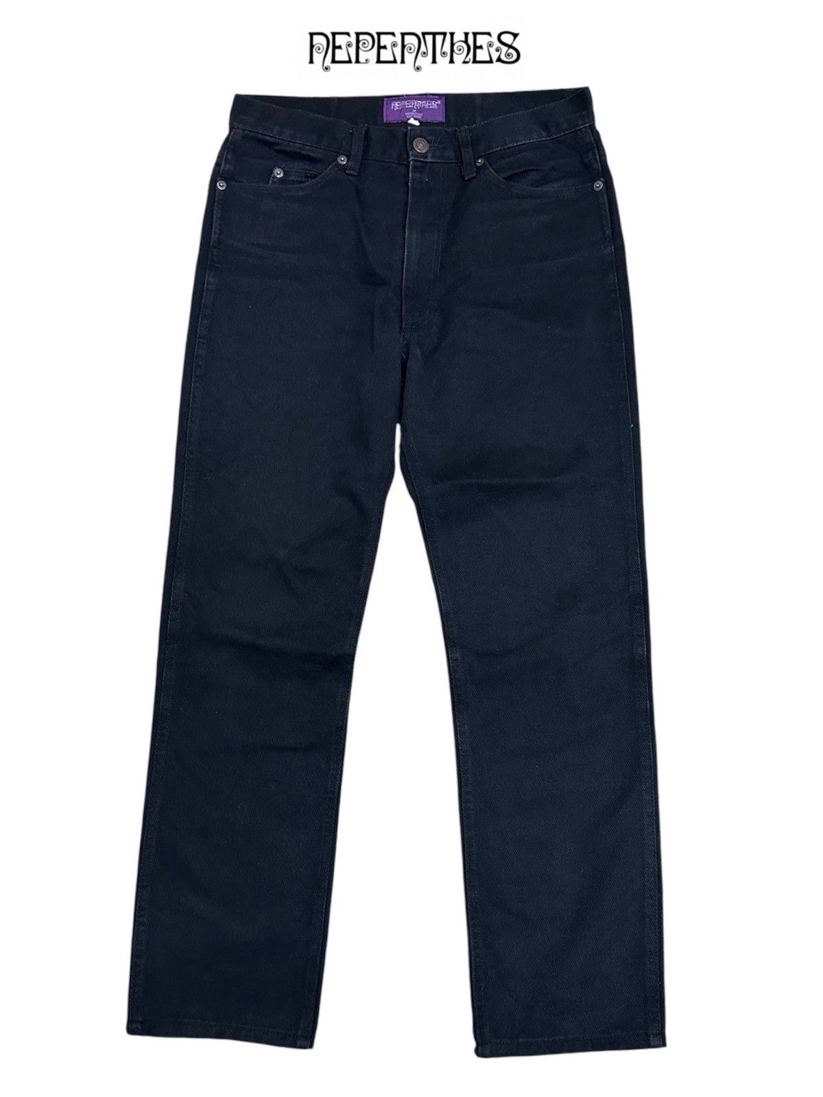Nepenthes Nepenthes Japan Black Selvedge Denim Pants Size US 29 - 1 Thumbnail