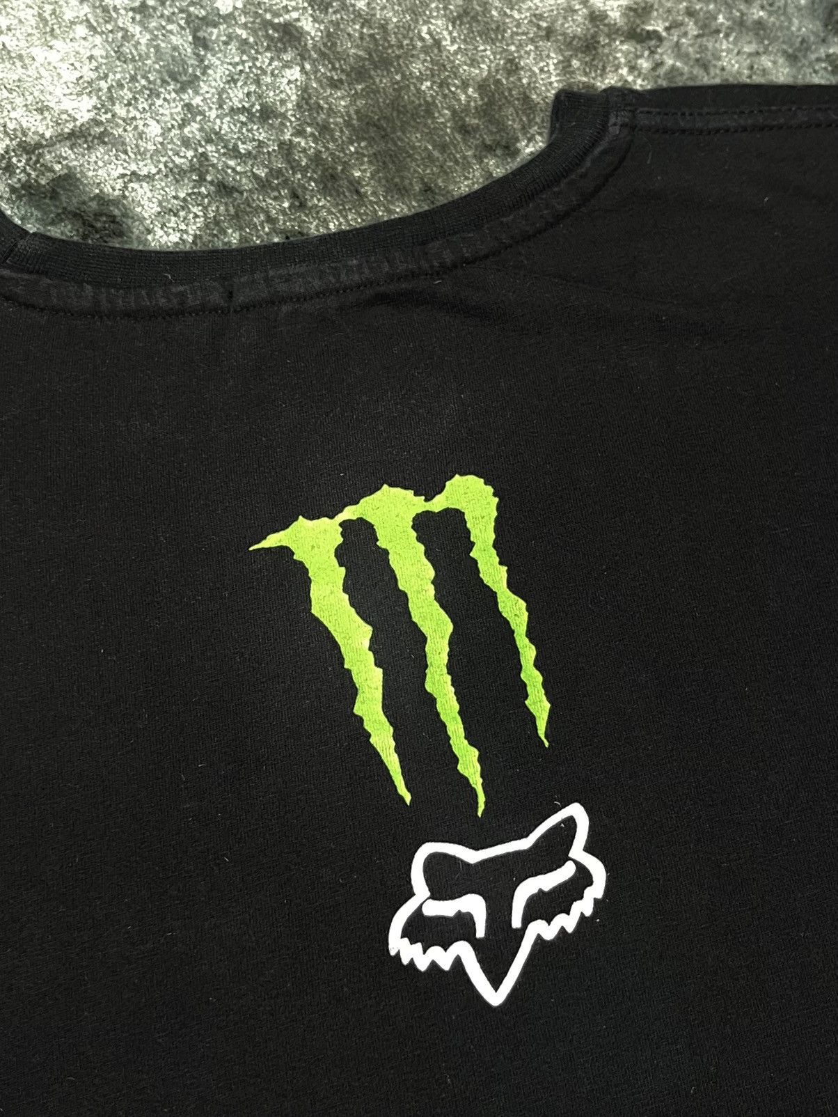 Fox Racing Fox Racing x Monster Energy Vintage T-Shirt – Black Size XS Size XS / US 0-2 / IT 36-38 - 3 Thumbnail