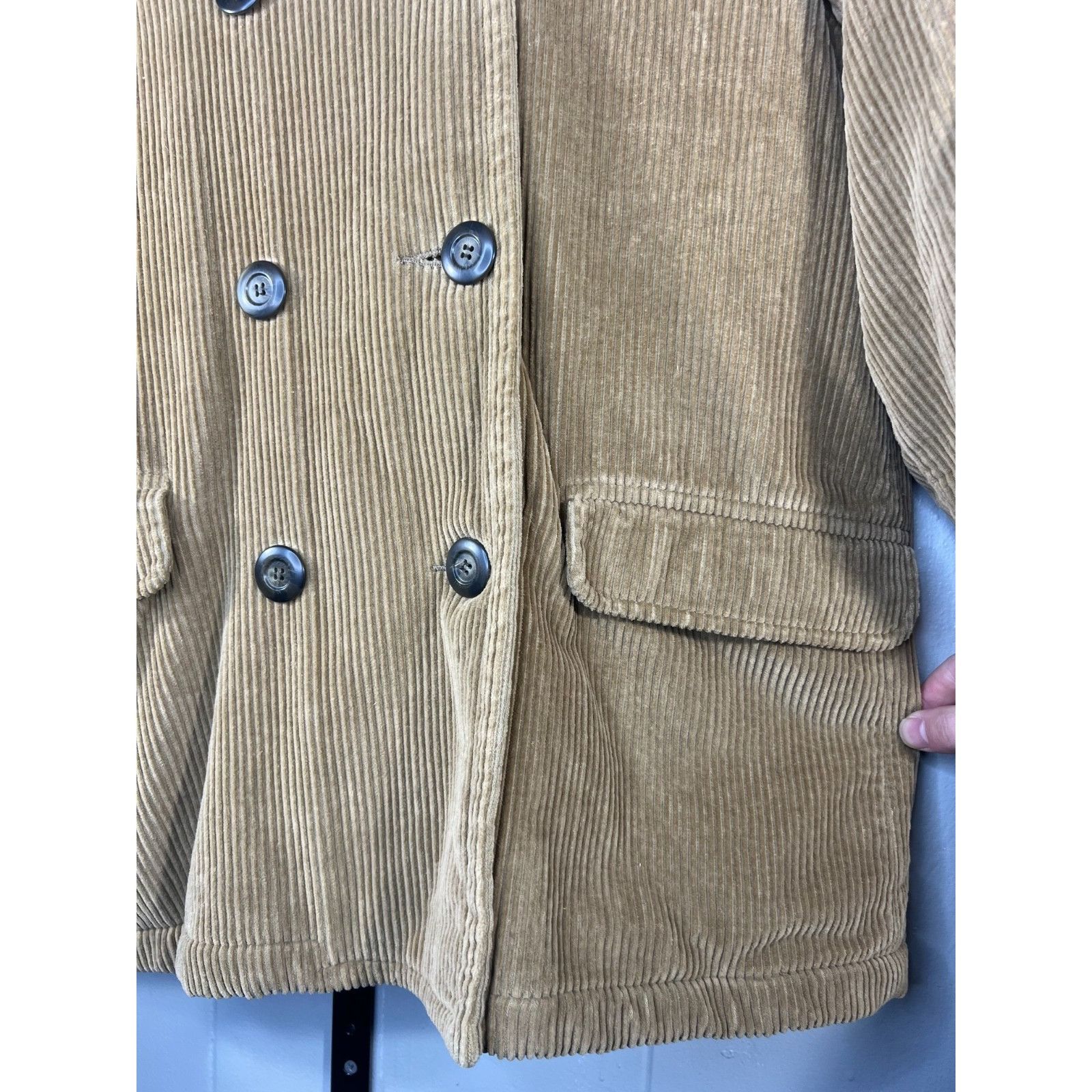 Abercrombie & Fitch Vintage Abercrombie & Fitch Corduroy Jacket Fleece Lined Lea Size L / US 10 / IT 46 - 4 Thumbnail