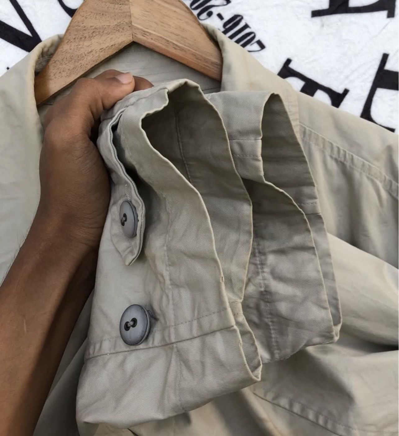 Issey Miyake 🔥A/W 1985 ISSEY MIYAKE DOUBLE-BUTTON DESIGN TRENCH COAT Size US M / EU 48-50 / 2 - 7 Thumbnail