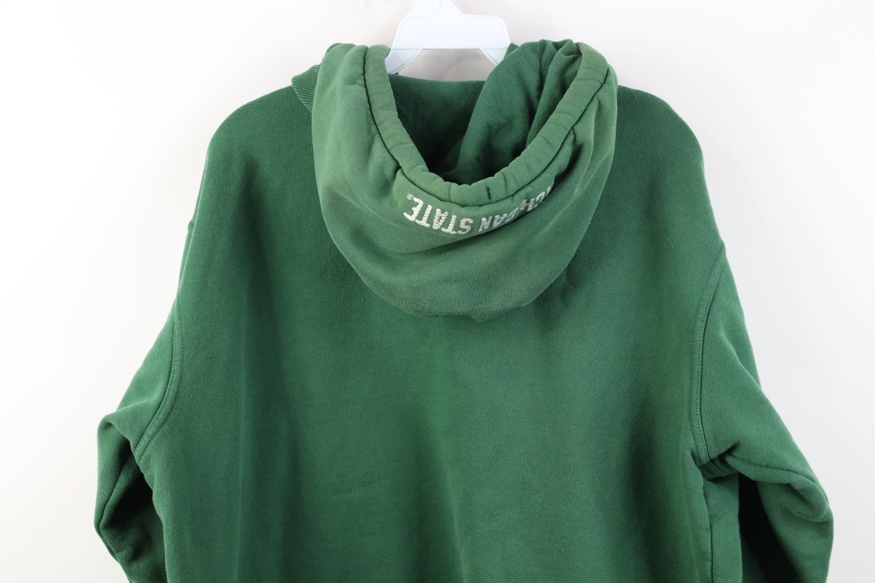 Nike Vintage Nike Mini Swoosh Michigan State University Hoodie Size US L / EU 52-54 / 3 - 19 Thumbnail