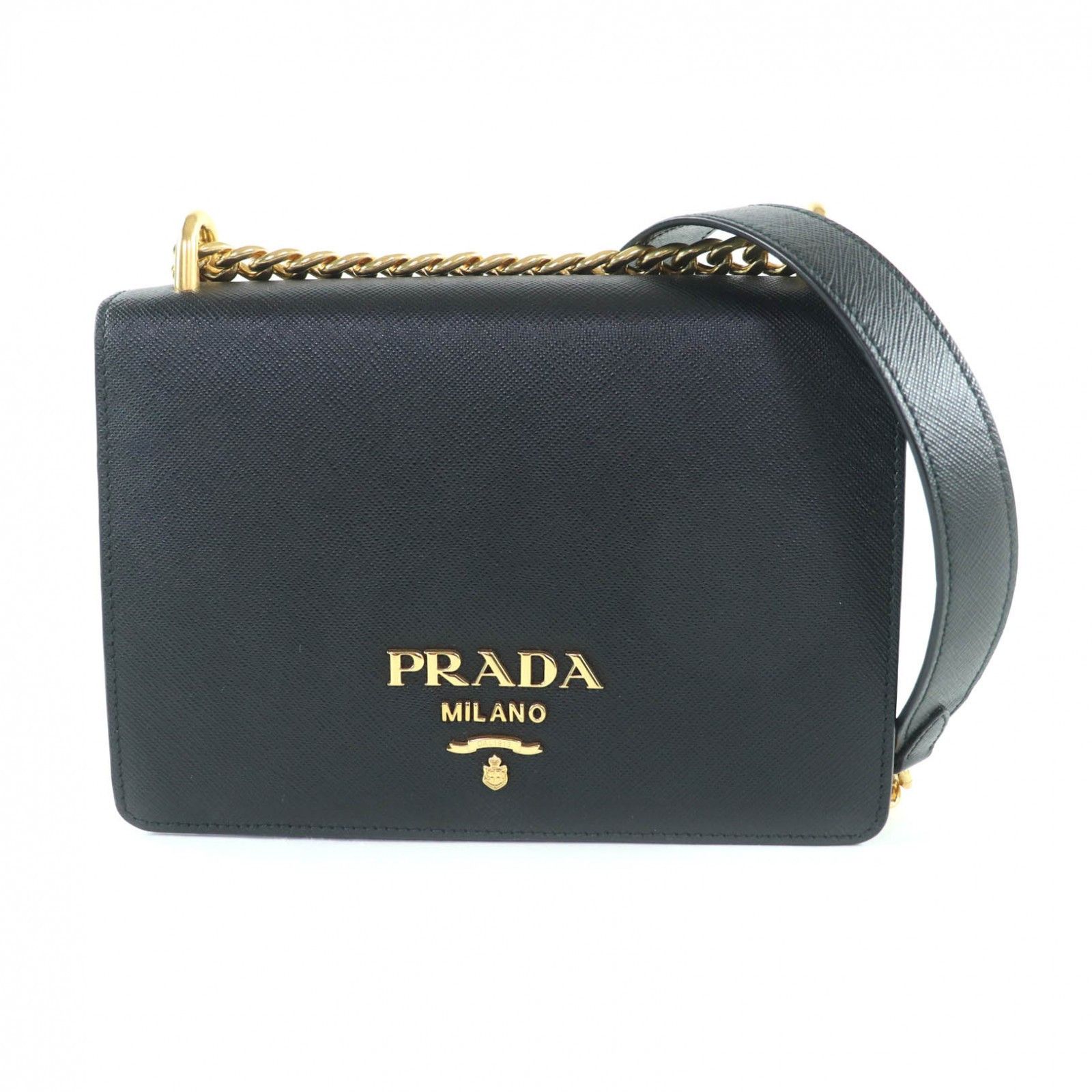 Prada Prada Prada 1BD133 Saffiano Leather Shoulder Bag Leather Shoulder Bag 1BD133 DUTY FREE for USA Size ONE SIZE - 1 Thumbnail