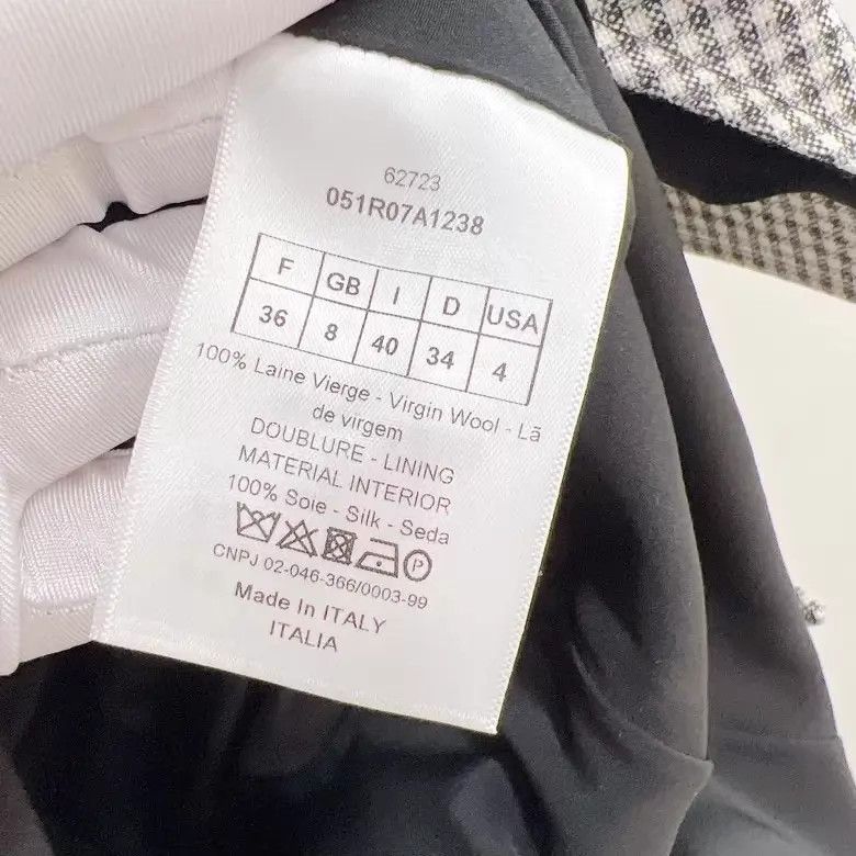 Dior Dior Gingham Black White Fitted Dress GEM YC FR36 Size XS / US 0-2 / IT 36-38 - 8 Thumbnail