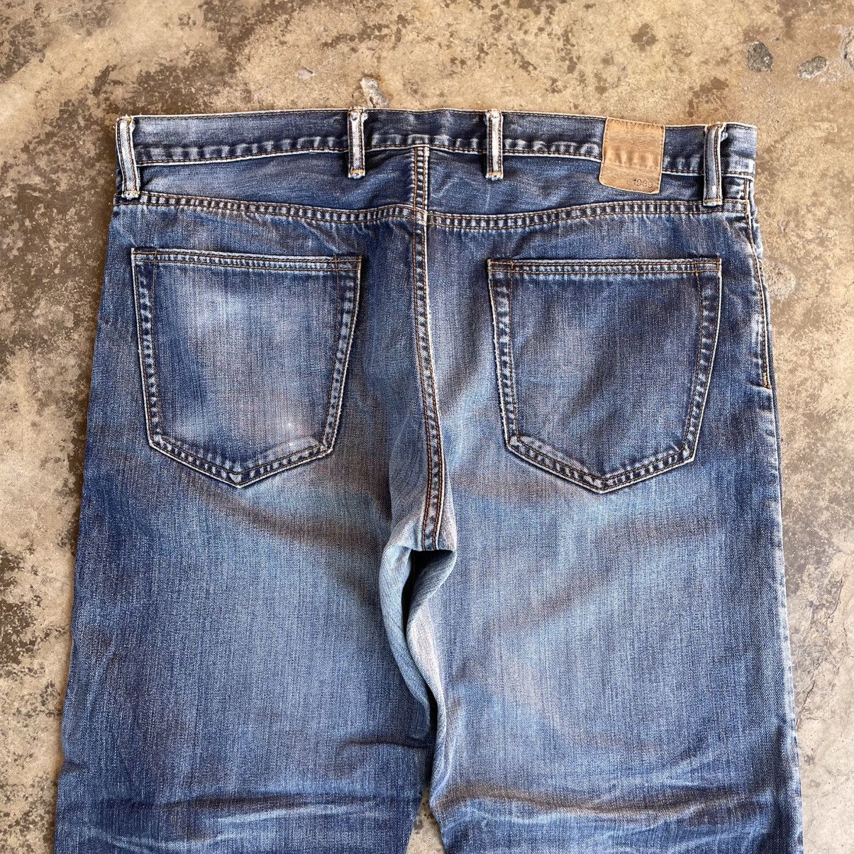 Gap 🔥Vintage GAP Stoned Washed Ripped Distress Denim Jeans Size US 39 - 5 Thumbnail