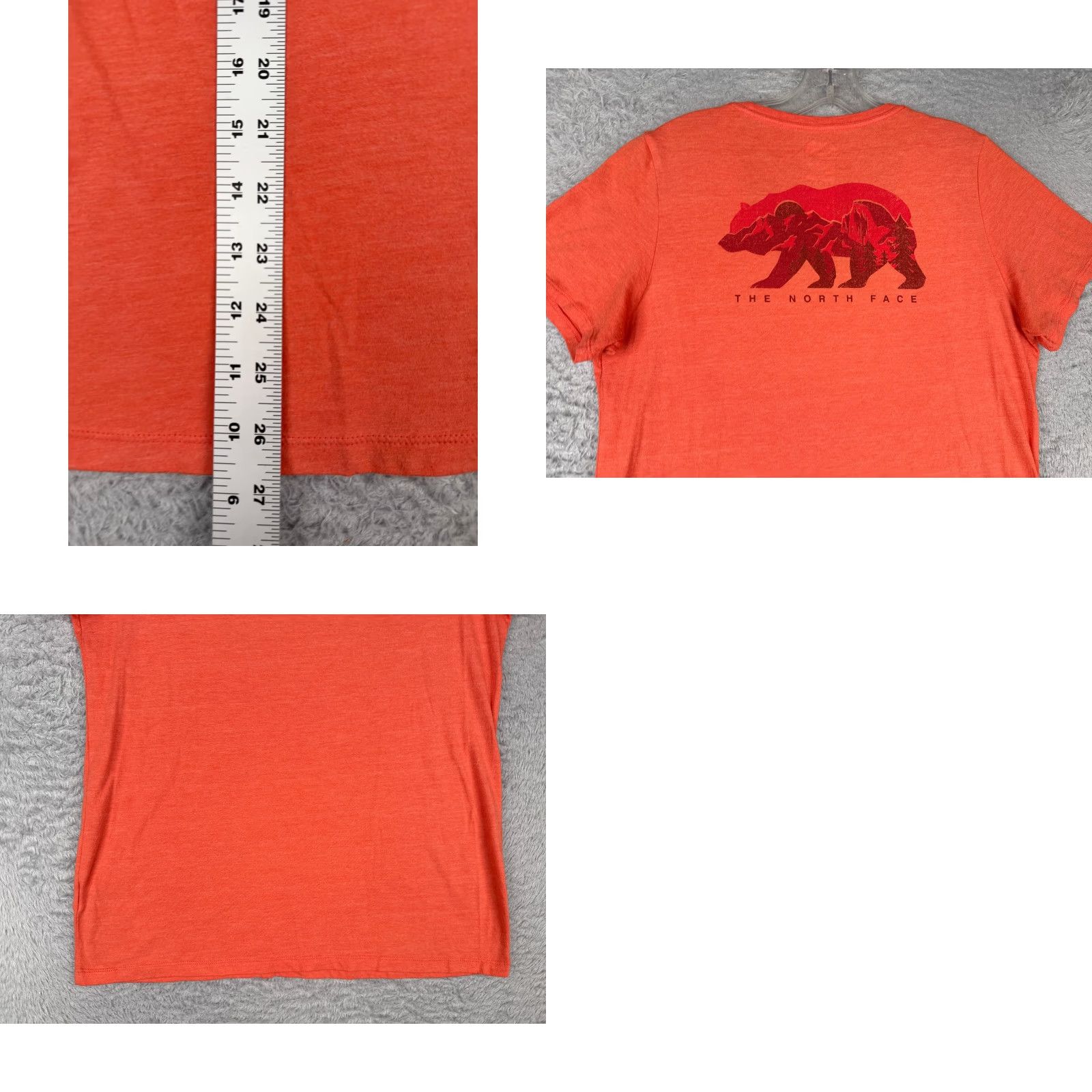 The North Face The North Face Shirt Women L Orange Scoop Neck Poly Blend Bear Logo Slim Fit Casual Short Sleeve Basic All Seasons Breathable Lightweight Regular Size L / US 10 / IT 46 - 9 Thumbnail
