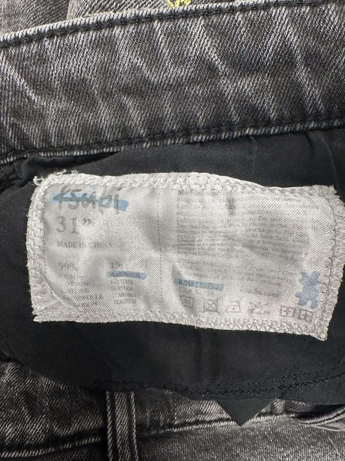 Ksubi Ksubi Hardcore Angst Distressed Black Denim Jeans Sz 31 Size US 31 - 5 Thumbnail