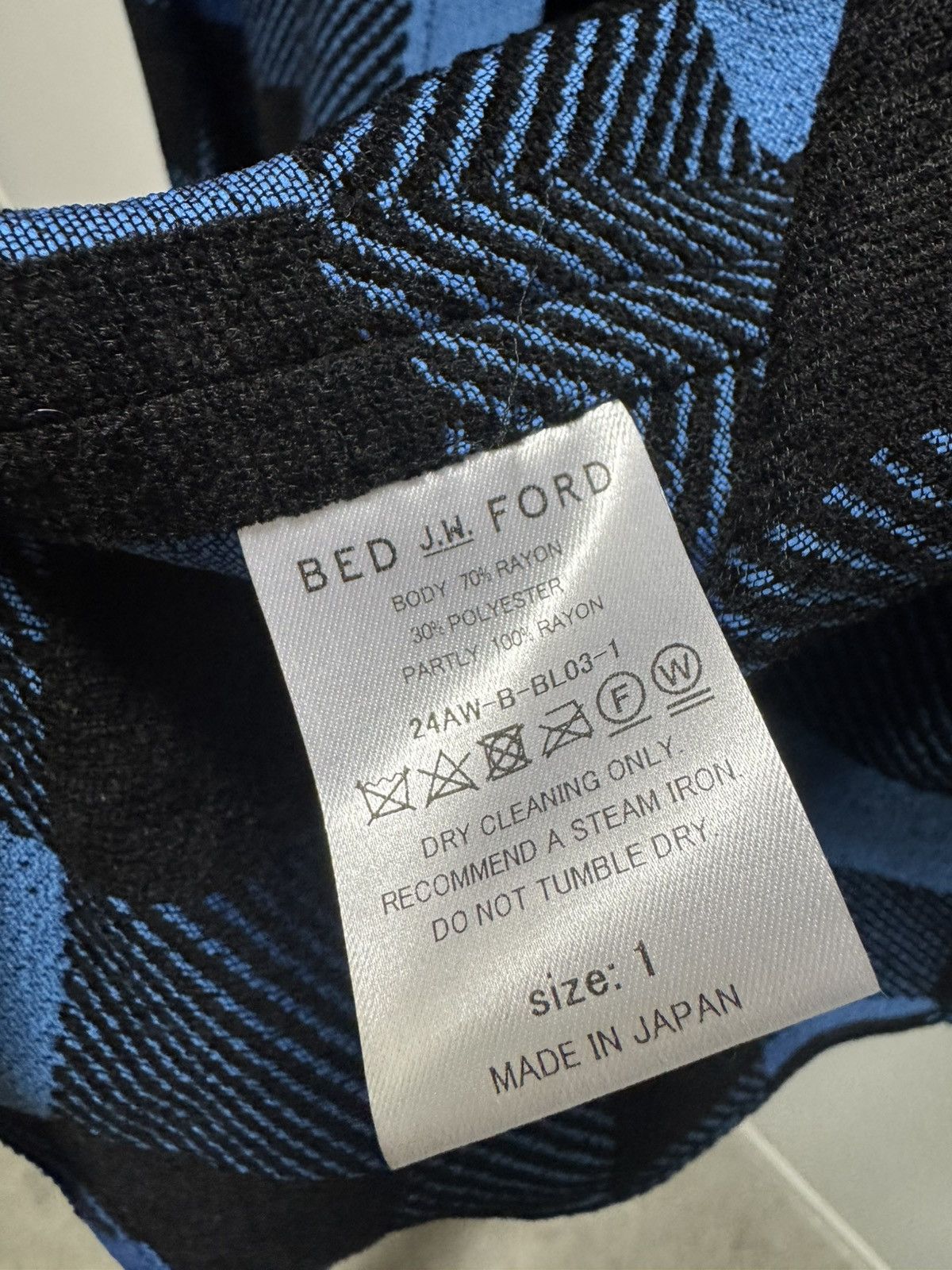 Bed j.w. Ford Bed J.W. Ford Checked Button-Up Shirt – Size 1 (Unworn) Size US M / EU 48-50 / 2 - 7 Thumbnail