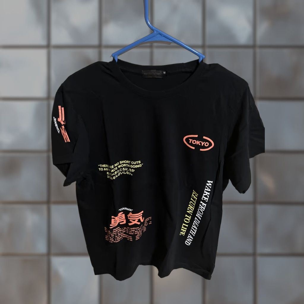 PrettyLittleThing PRETTYLITTLETHING Tokoyo graphic T-Shirt Men M Black Shirt Mens Size US M / EU 48-50 / 2 - 1 Thumbnail