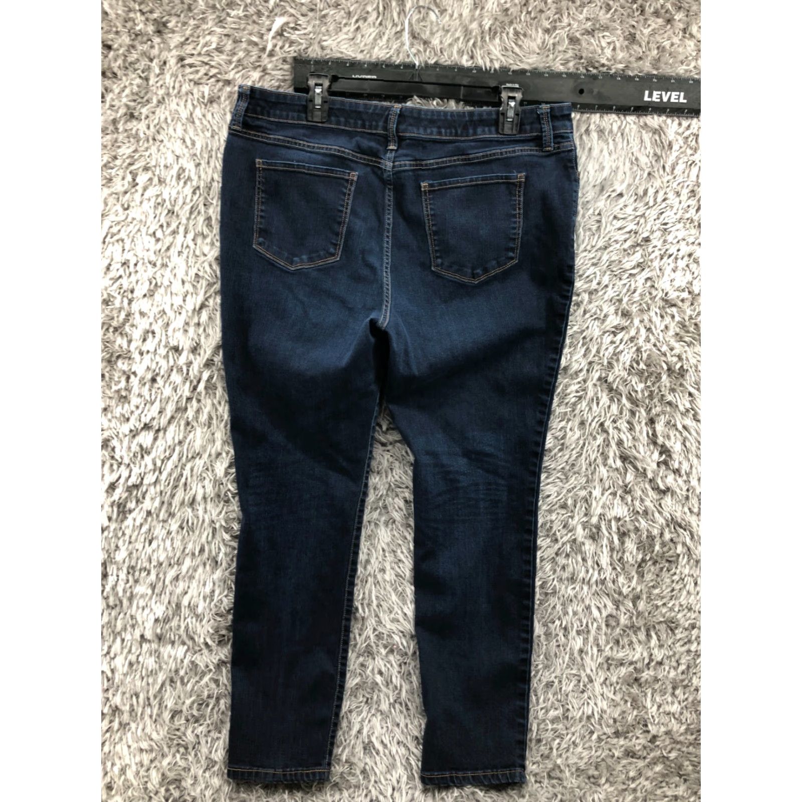 Vintage St. John's Bay Jeans Skinny Plus Size 18 Womens Dark Wash Blue Denim 28in Inseam Size 40" / US 18 - 5 Thumbnail