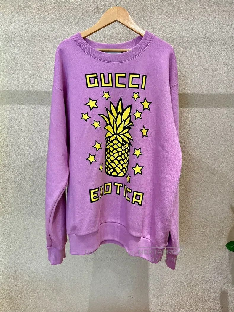 Gucci Gucci Pink and purple pineapple sweatshirt Size S / US 4 / IT 40 - 1 Thumbnail