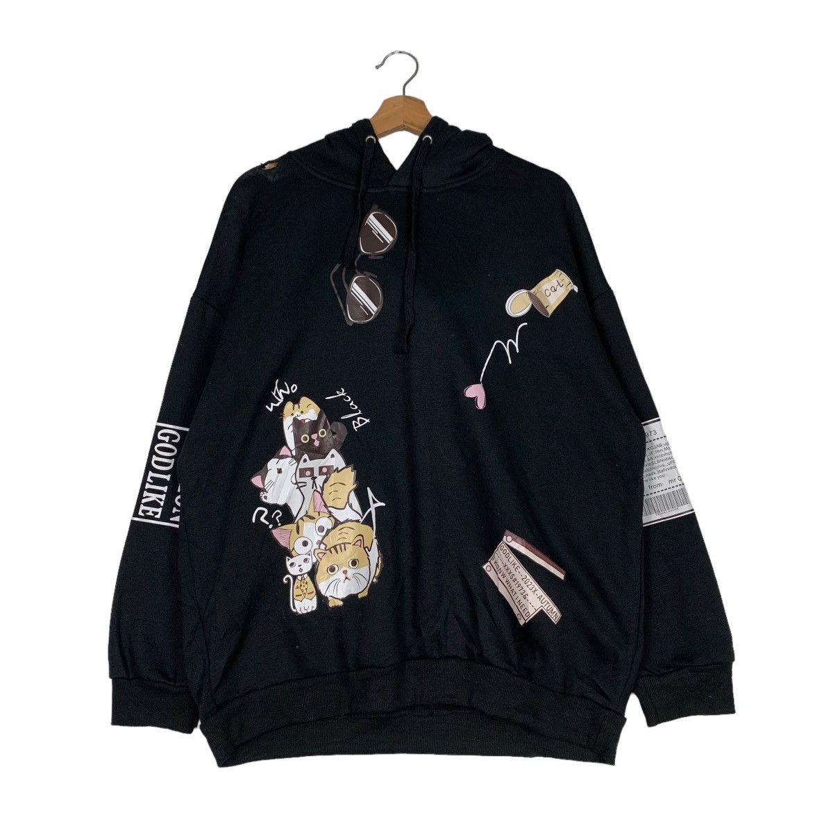 Japanese Brand GODLIKE Autumn 2023 Graphic Pullover Hoodies #0727-C33 Size US XXL / EU 58 / 5 - 1 Thumbnail
